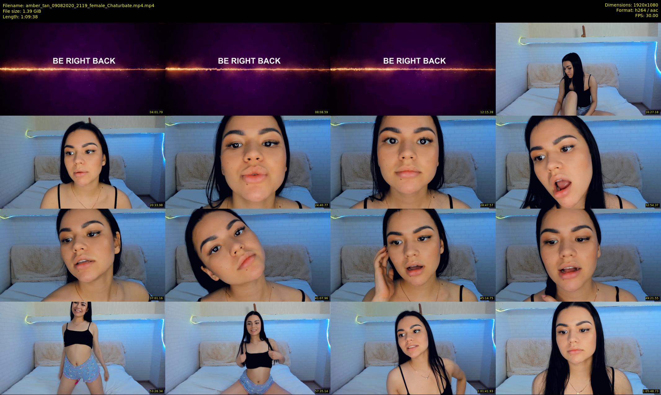 amber_tan — 70 minute Chaturbate female cam show recording, 1080p, Aug 9, 2020