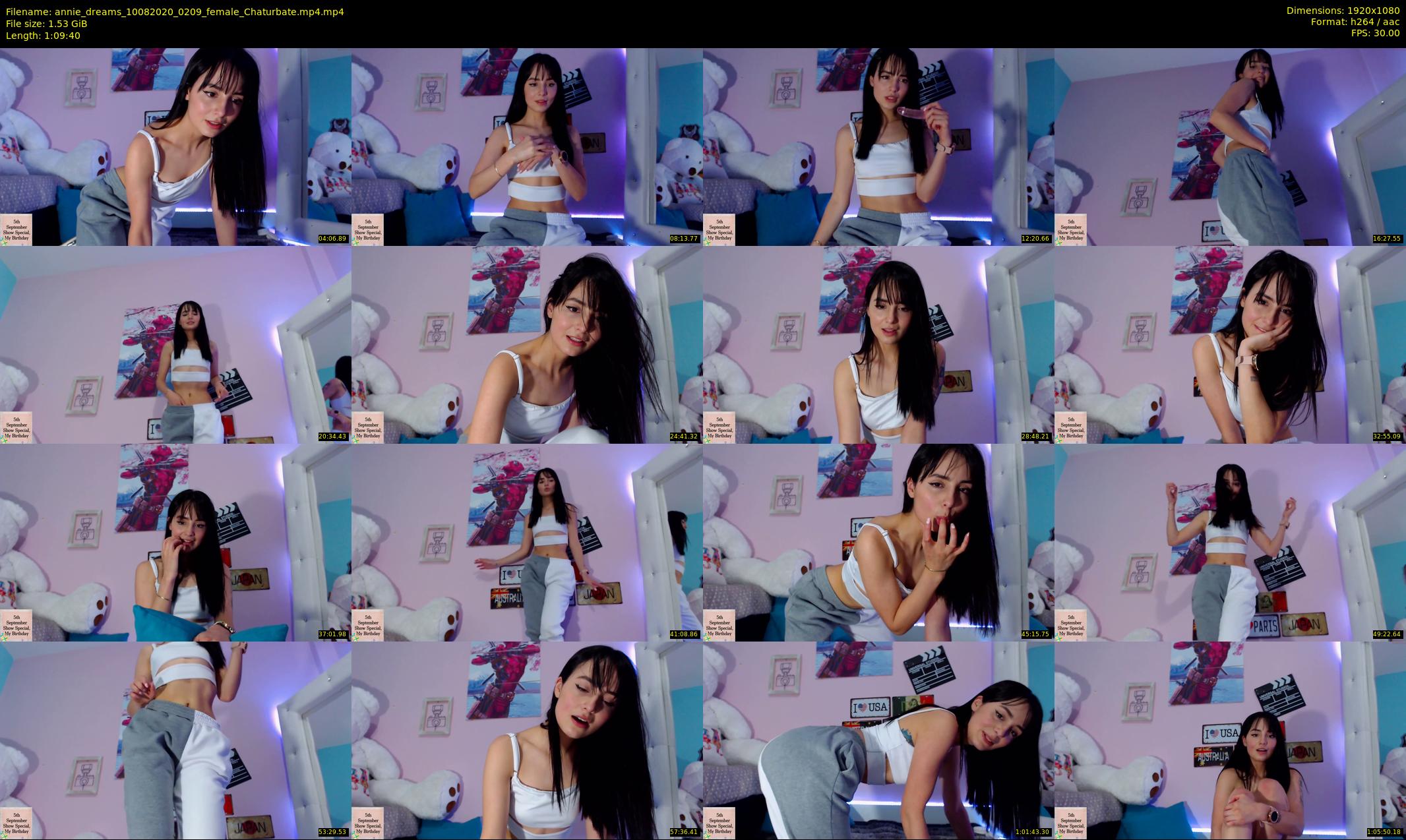 annie_dreams — 70 minute Chaturbate female cam show recording, 1080p, Aug 10, 2020
