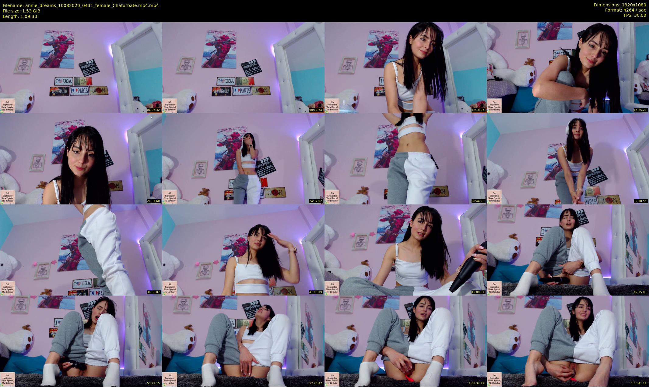 annie_dreams — 70 minute Chaturbate female cam show recording, 1080p, Aug 10, 2020