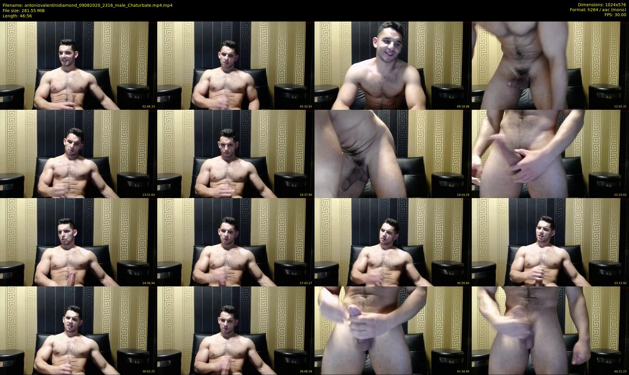 antoniovalentinidiamond — 47 minute Chaturbate male cam show recording, 480p, Aug 9, 2020