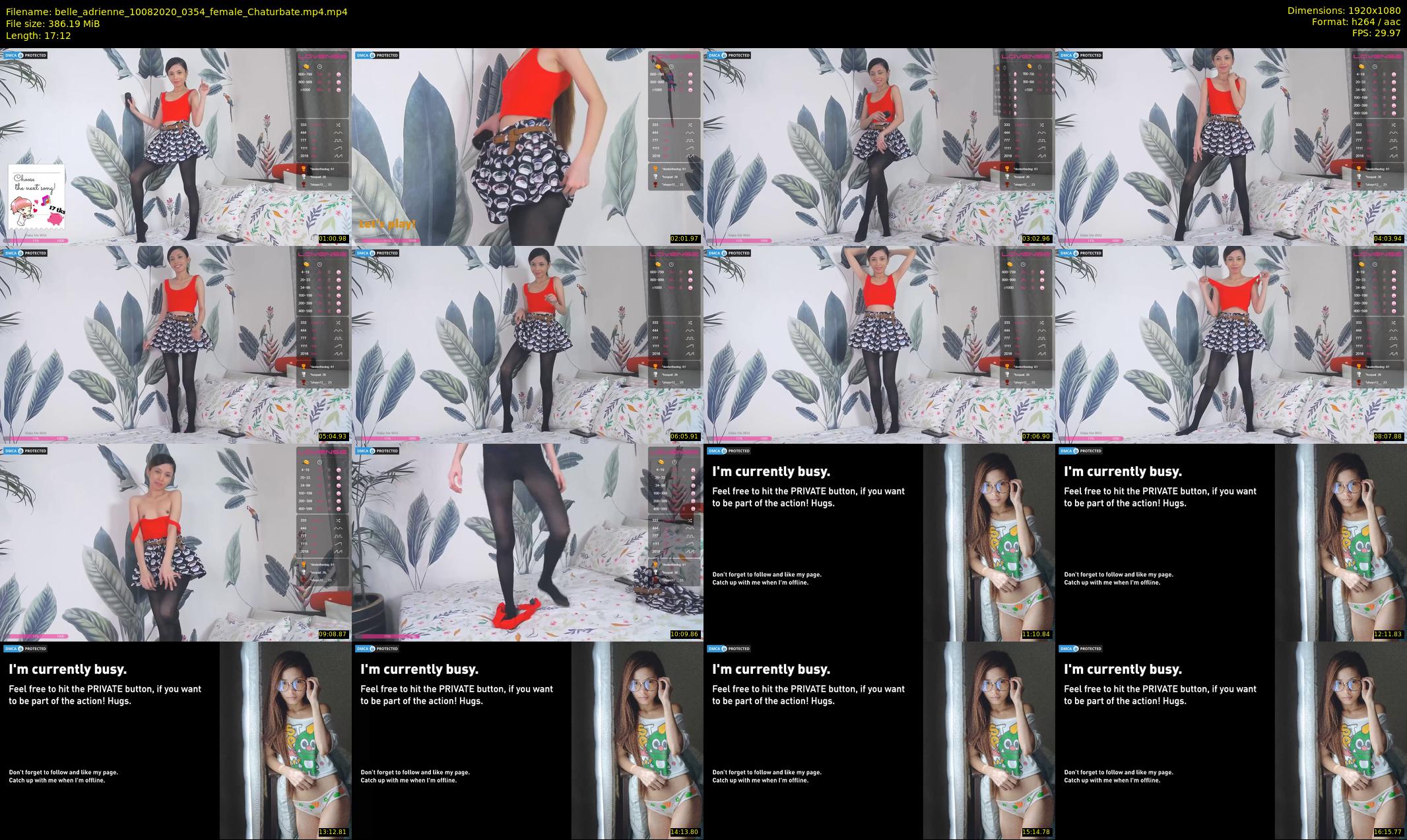 belle_adrienne — 18 minute Chaturbate couple cam show recording, 1080p, Aug 10, 2020