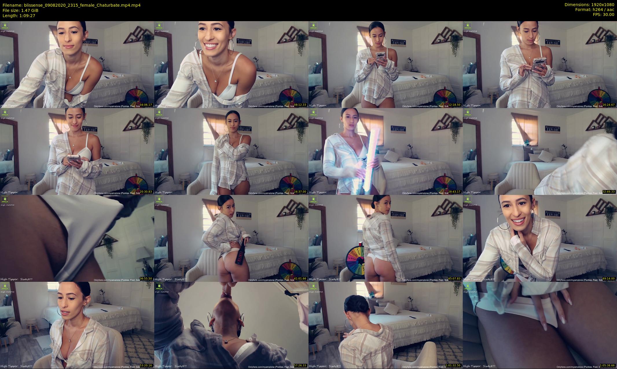 blissense — 70 minute Chaturbate female cam show recording, 1080p, Aug 9, 2020