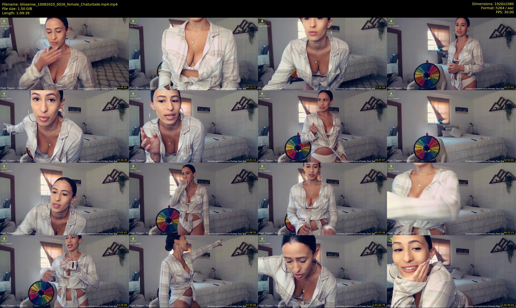 blissense — 70 minute Chaturbate female cam show recording, 1080p, Aug 10, 2020