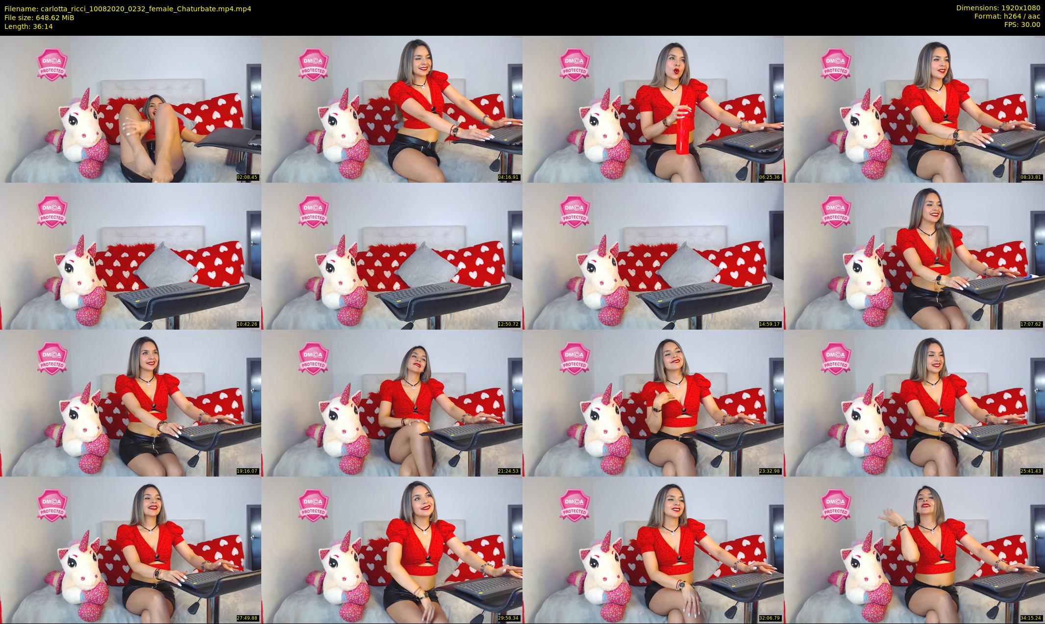 carlotta_ricci — 37 minute Chaturbate female cam show recording, 1080p, Aug 10, 2020