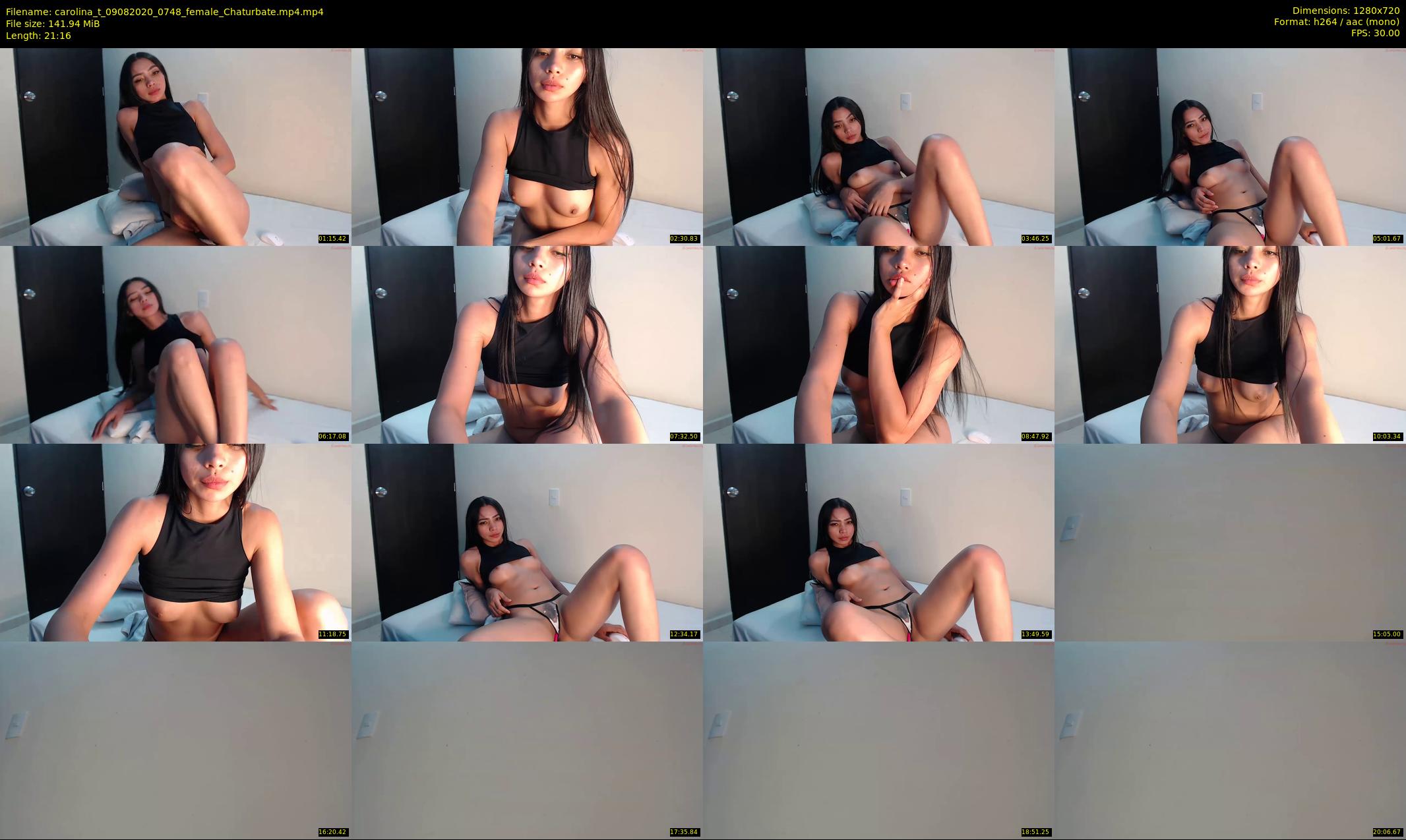 carolina_t — 22 minute Chaturbate female cam show recording, 720p, Aug 9, 2020