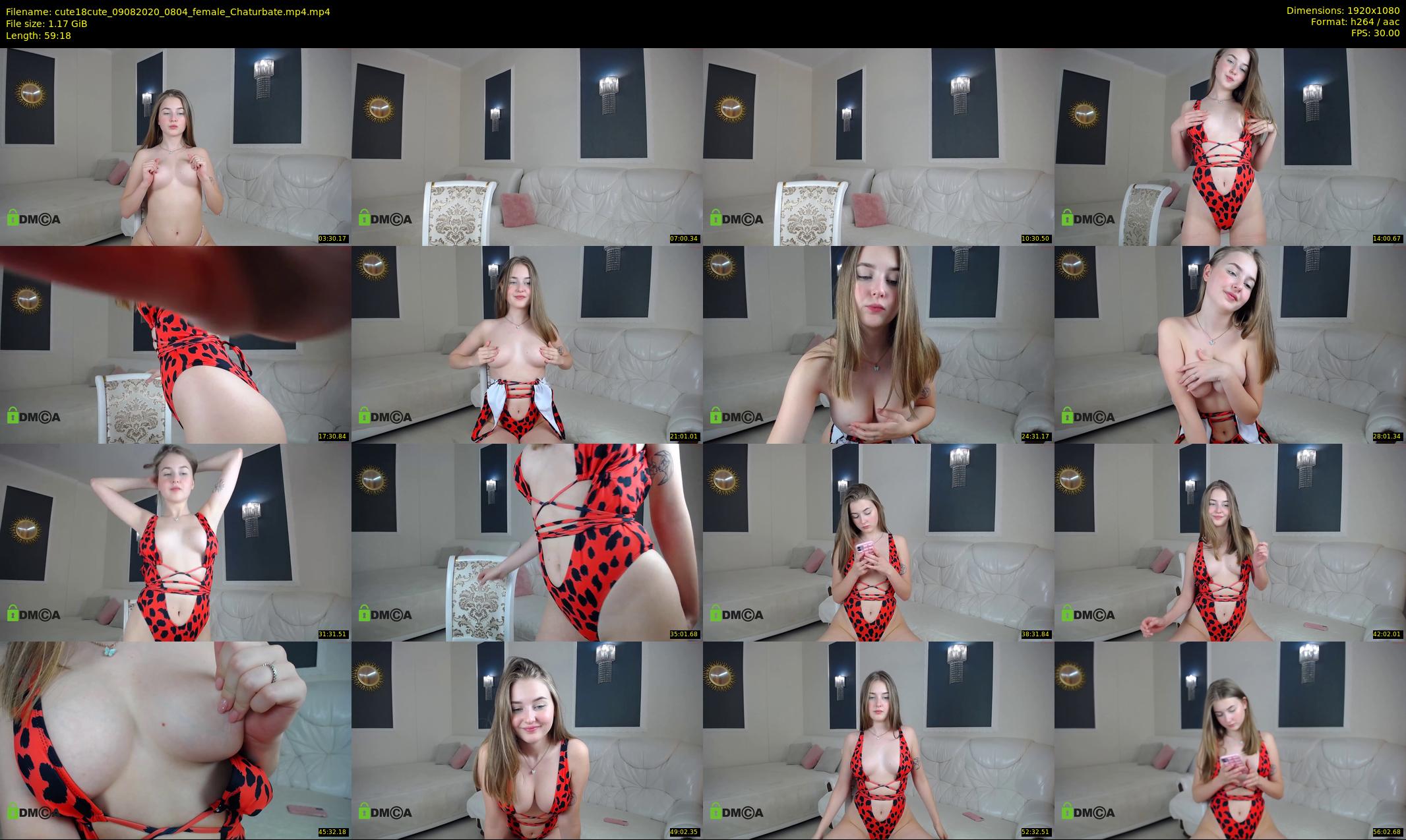 cute18cute — 60 minute Chaturbate female cam show recording, 1080p, Aug 9, 2020