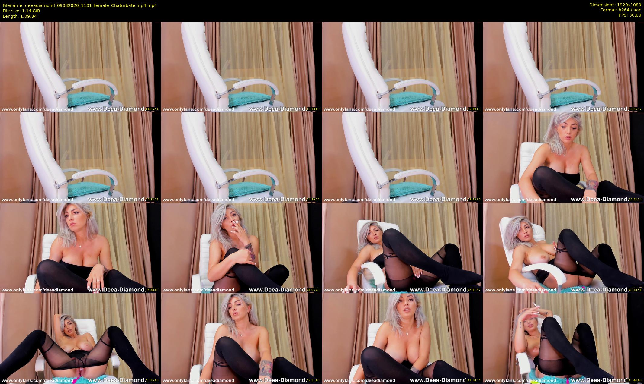 deeadiamond — 70 minute Chaturbate female cam show recording, 1080p, Aug 9, 2020