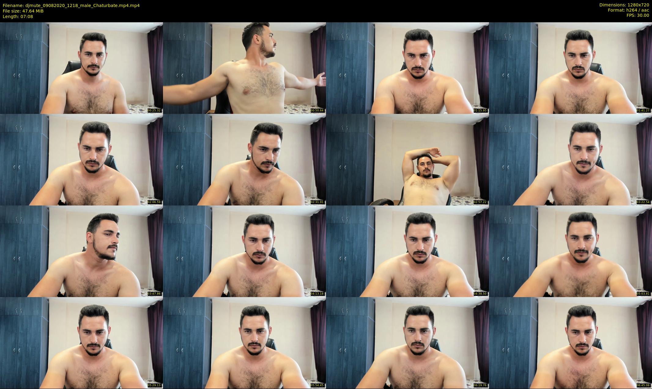 djmute — 8 minute Chaturbate male cam show recording, 720p, Aug 9, 2020