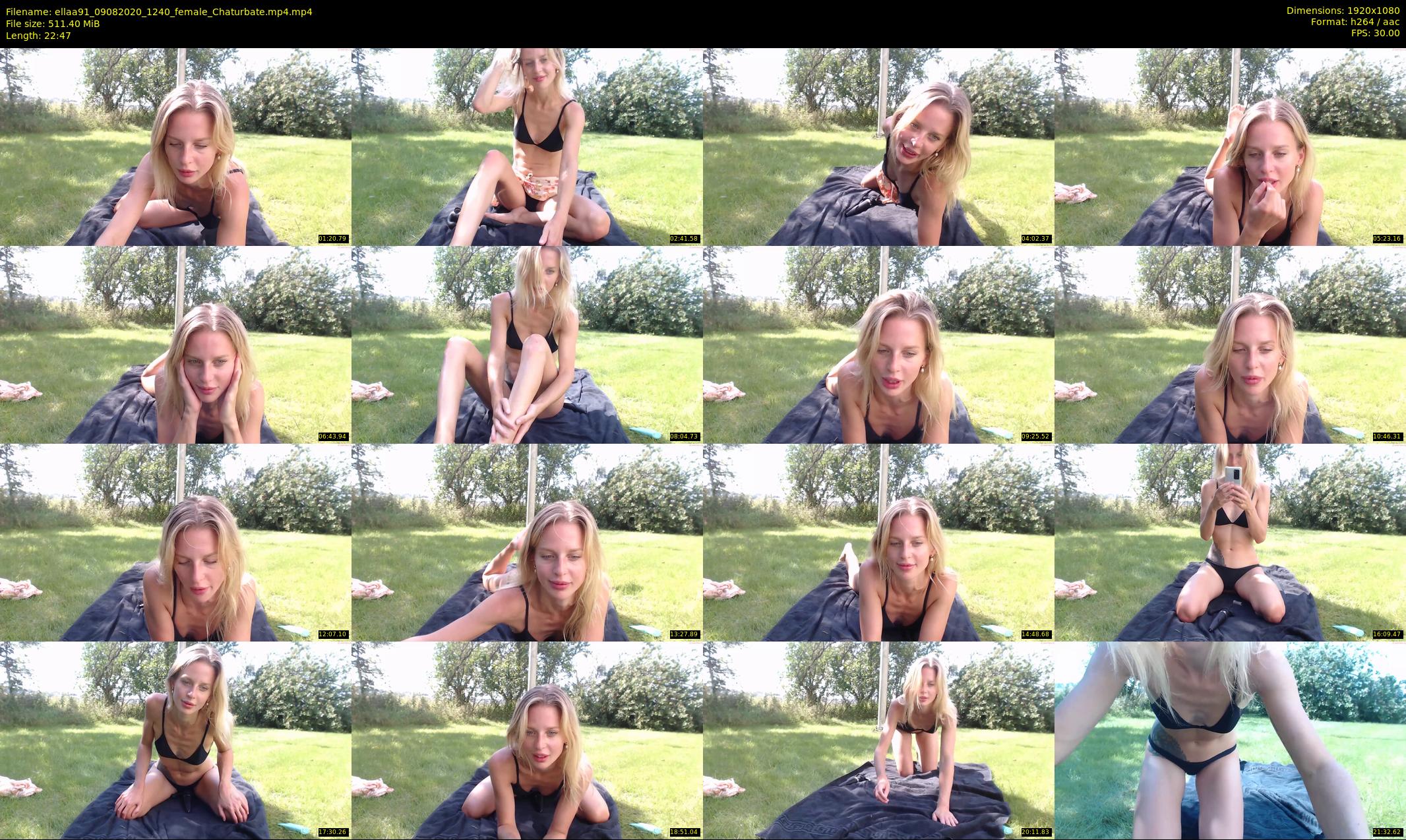 ellaa91 — 23 minute Chaturbate female cam show recording, 1080p, Aug 9, 2020