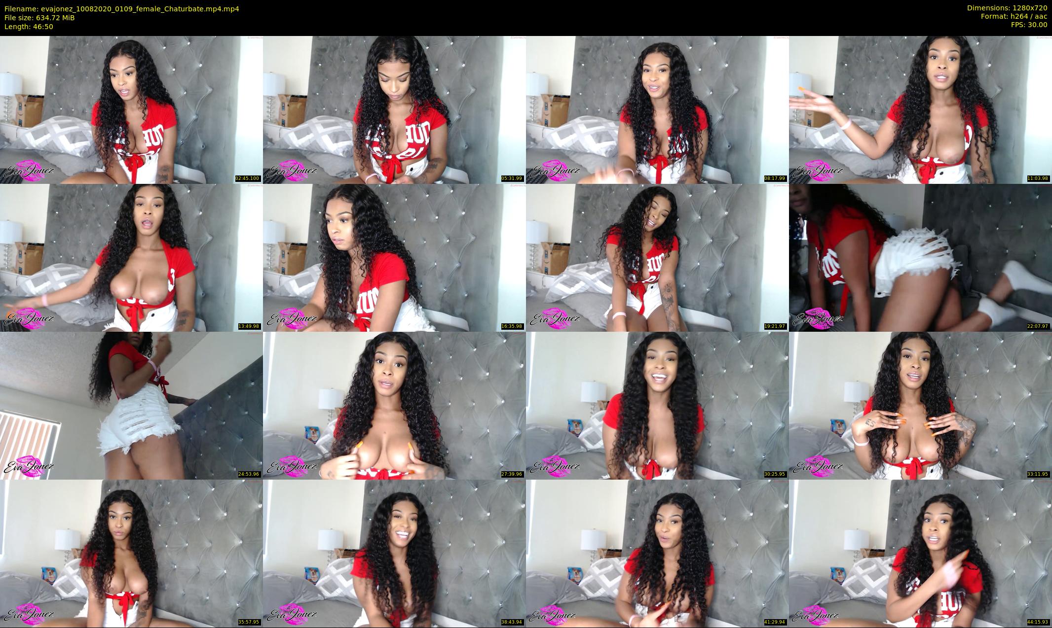 evajonez — 47 minute Chaturbate female cam show recording, 720p, Aug 10, 2020