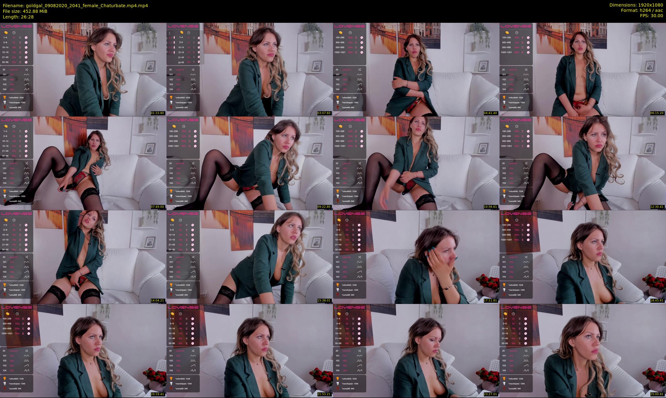 goldgal — 27 minute Chaturbate female cam show recording, 1080p, Aug 9, 2020