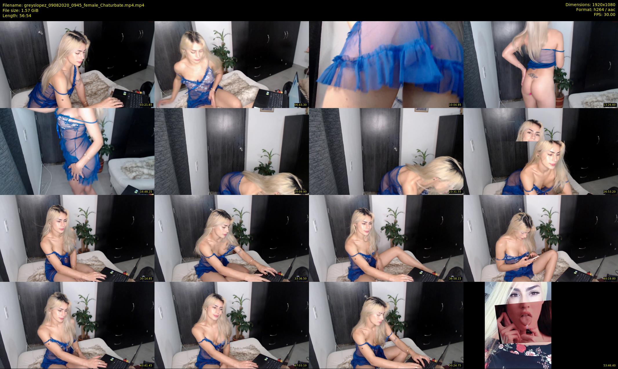 greyslopez — 57 minute Chaturbate female cam show recording, 1080p, Aug 9, 2020