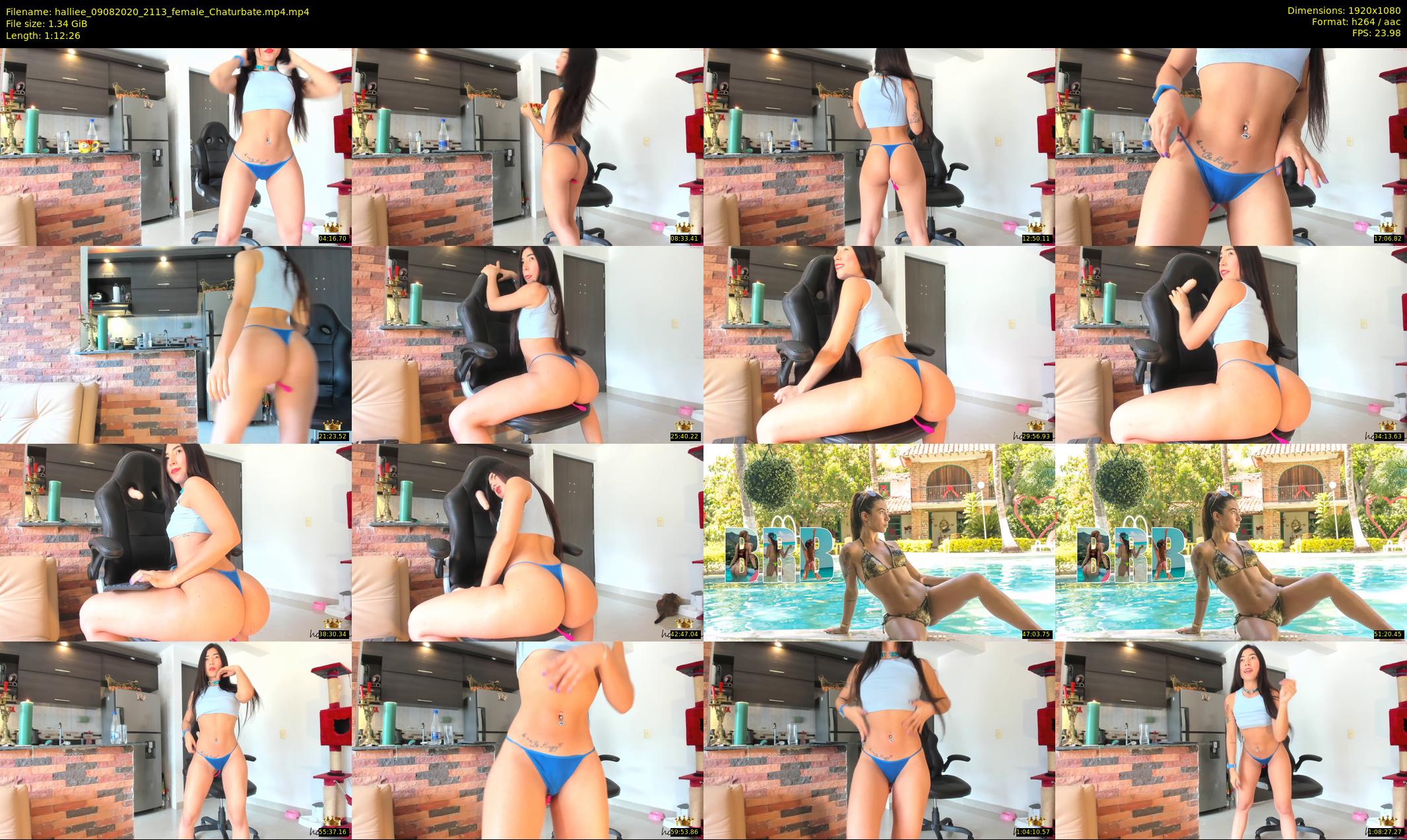halliee — 73 minute Chaturbate couple cam show recording, 1080p, Aug 9, 2020