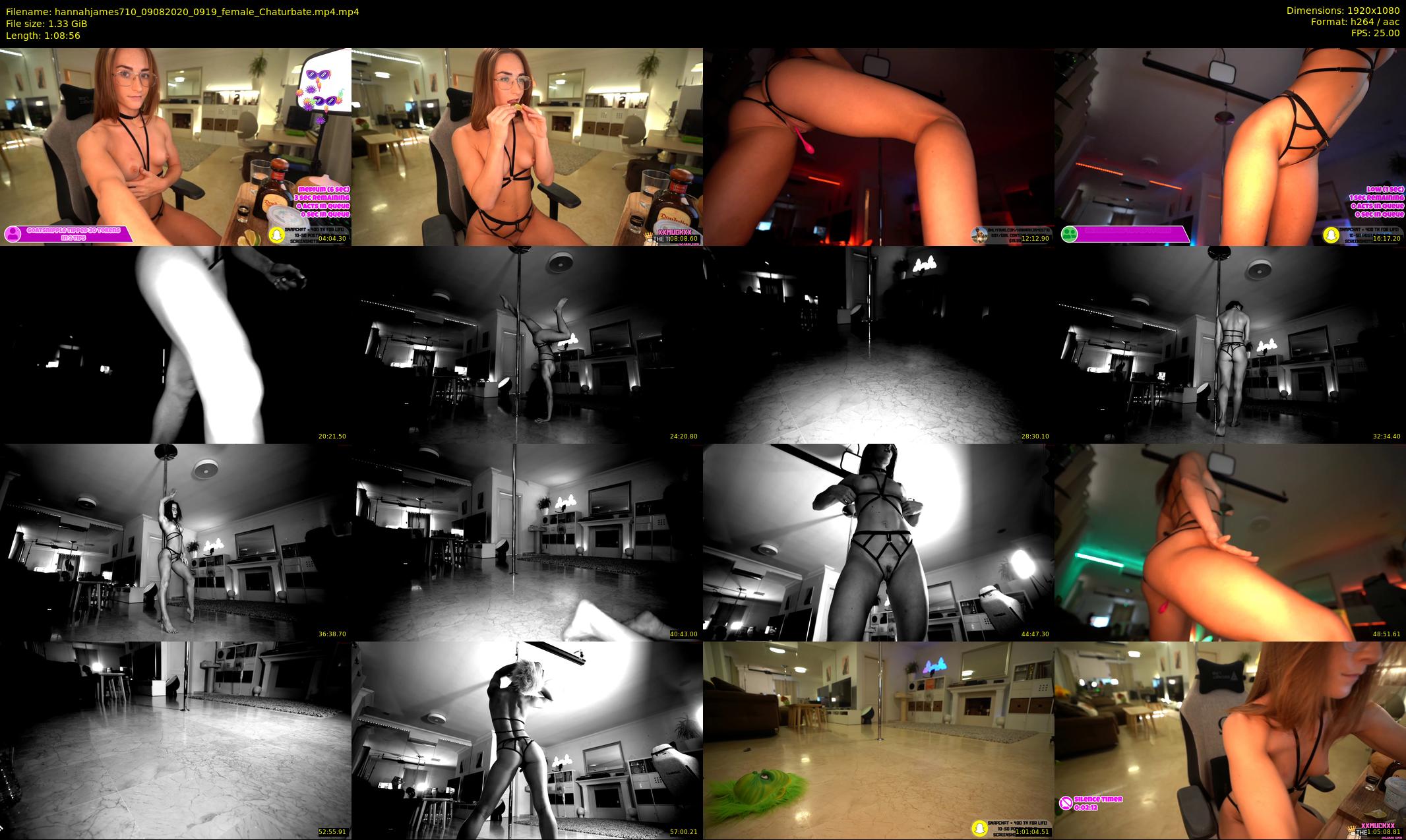 hannahjames710 — 69 minute Chaturbate female cam show recording, 1080p, Aug 9, 2020