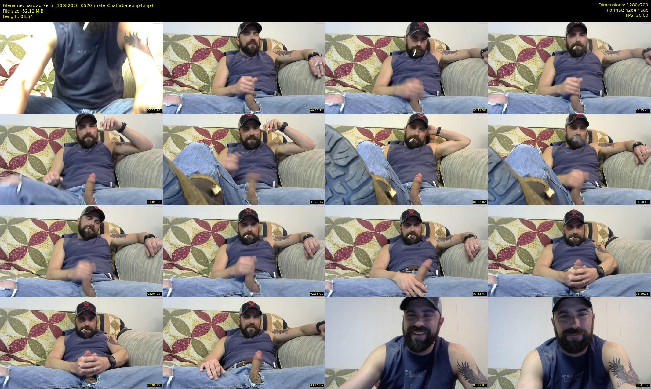 hardworkertn — 4 minute Chaturbate male cam show recording, 720p, Aug 10, 2020