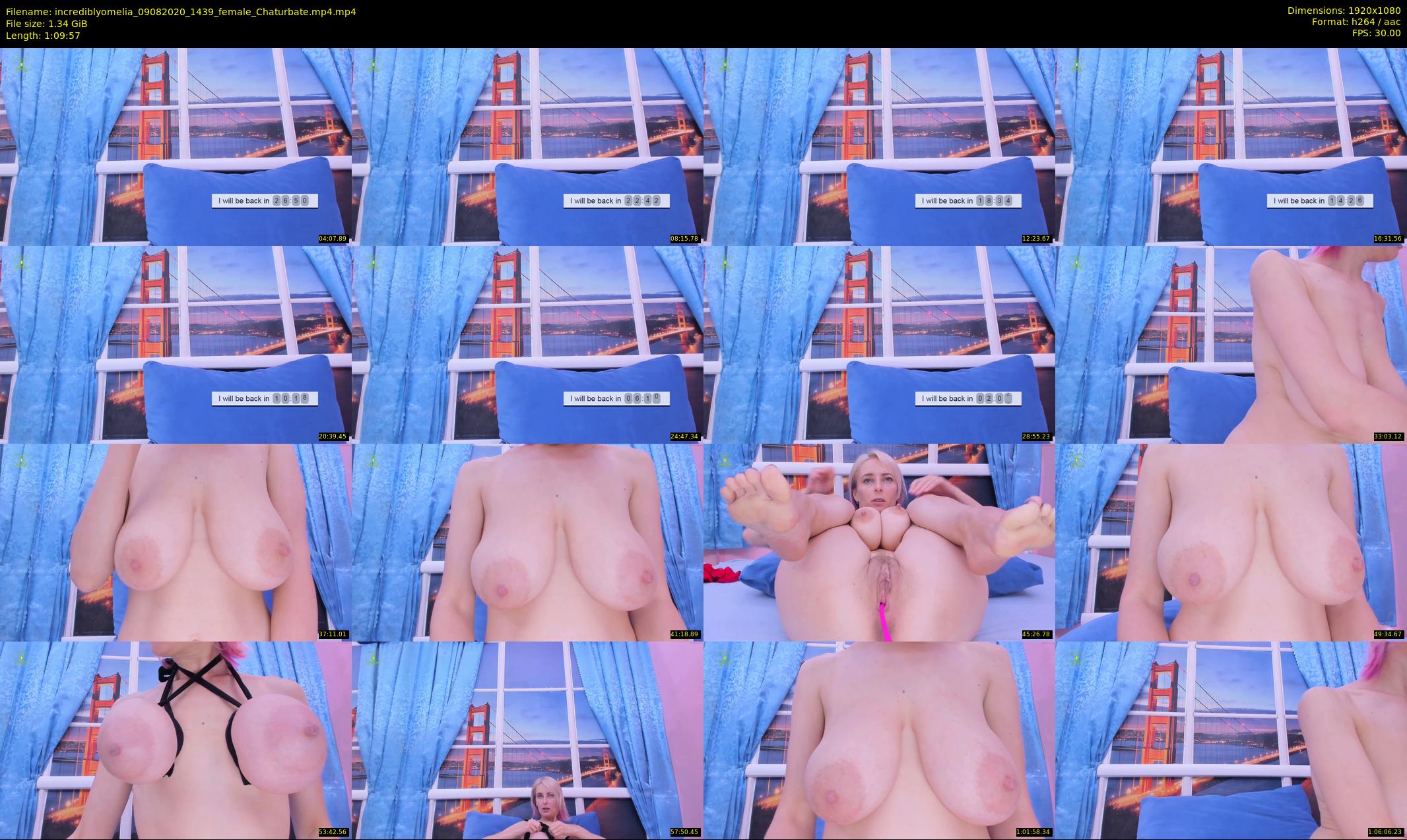 incrediblyomelia — 70 minute Chaturbate female cam show recording, 1080p, Aug 9, 2020