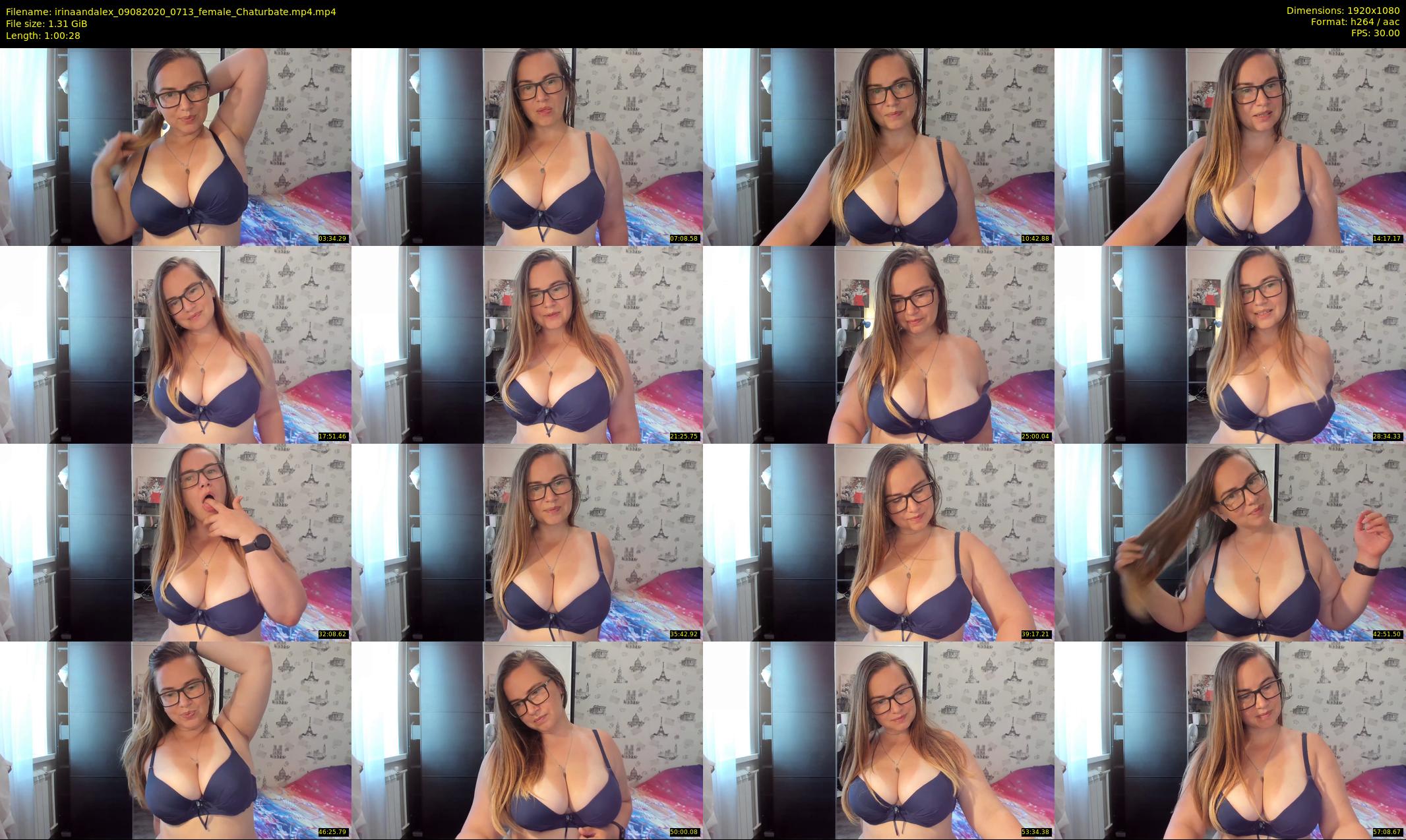 irinaandalex — 61 minute Chaturbate couple cam show recording, 1080p, Aug 9, 2020