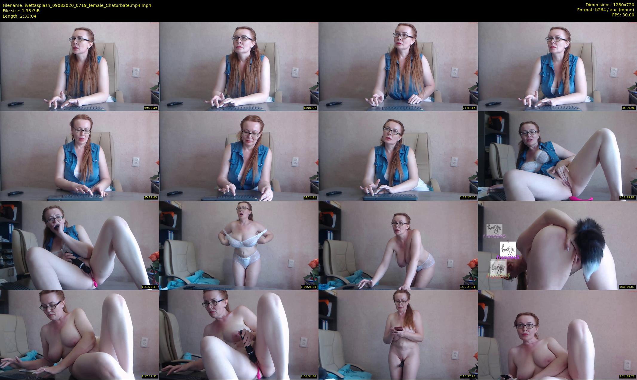 ivettasplash — 154 minute Chaturbate female cam show recording, 720p, Aug 9, 2020