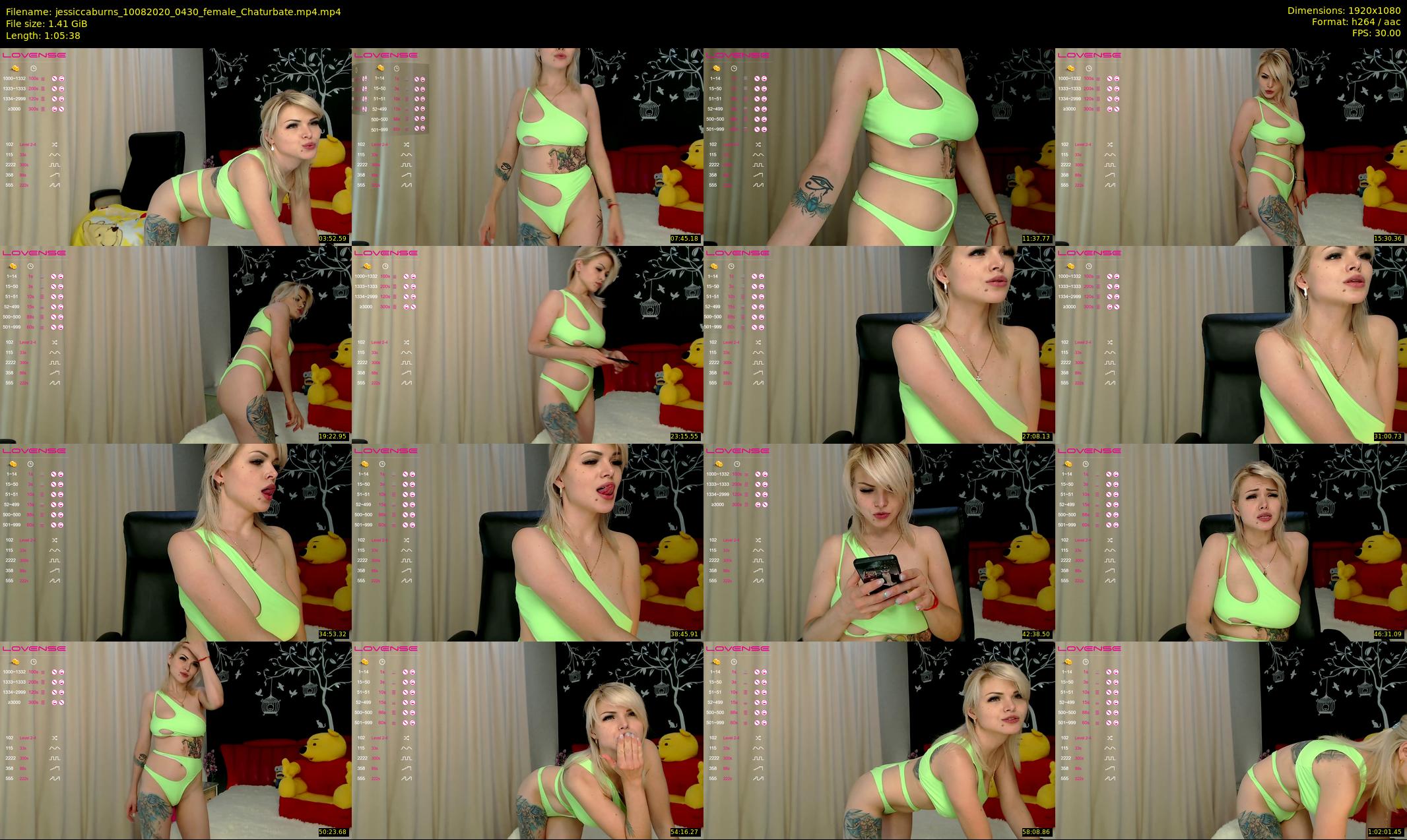 jessiccaburns — 66 minute Chaturbate female cam show recording, 1080p, Aug 10, 2020