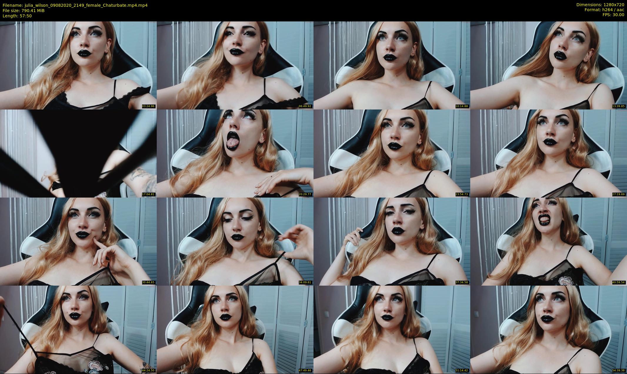 julia_wilson — 58 minute Chaturbate female cam show recording, 720p, Aug 9, 2020
