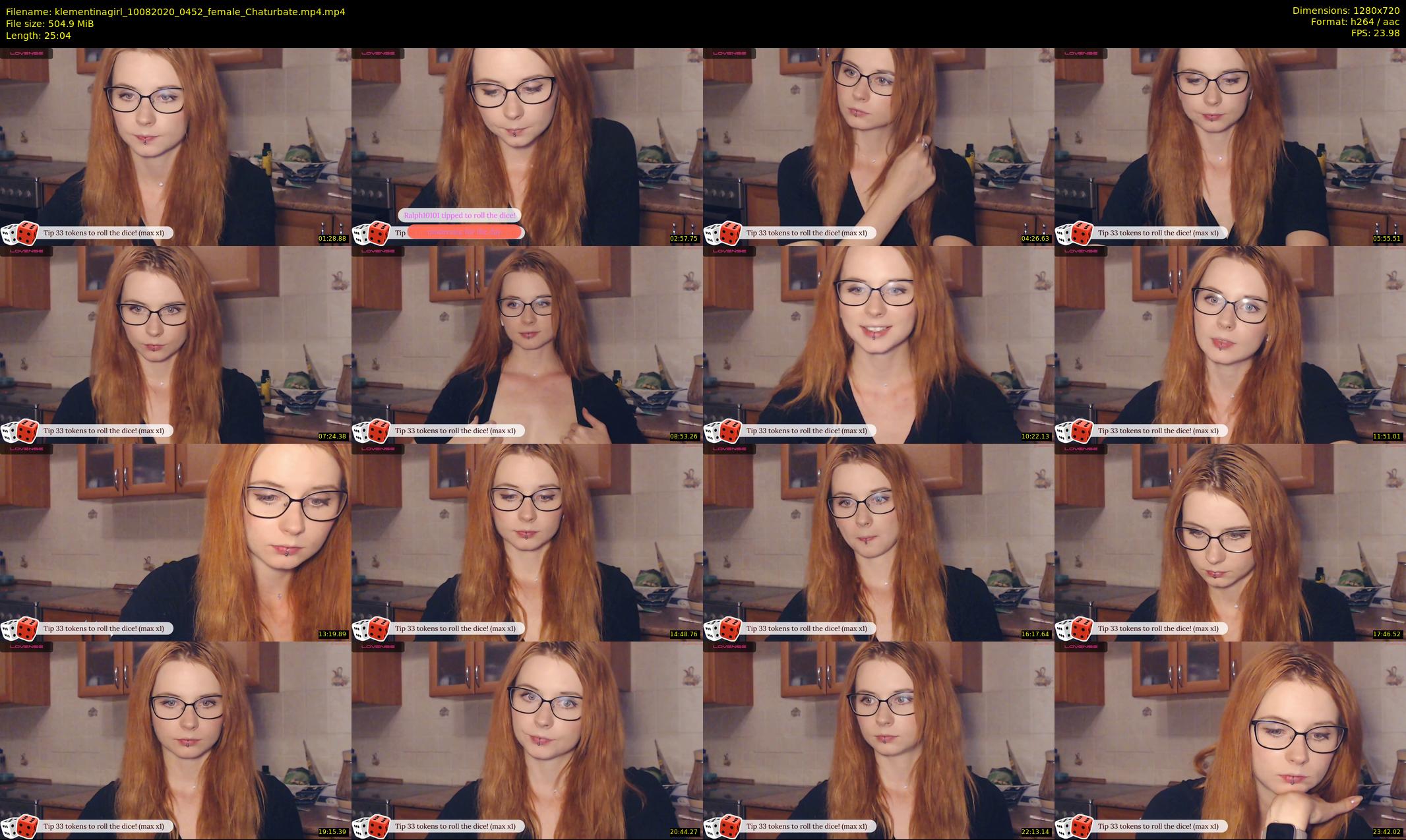 klementinagirl — 26 minute Chaturbate female cam show recording, 720p, Aug 10, 2020