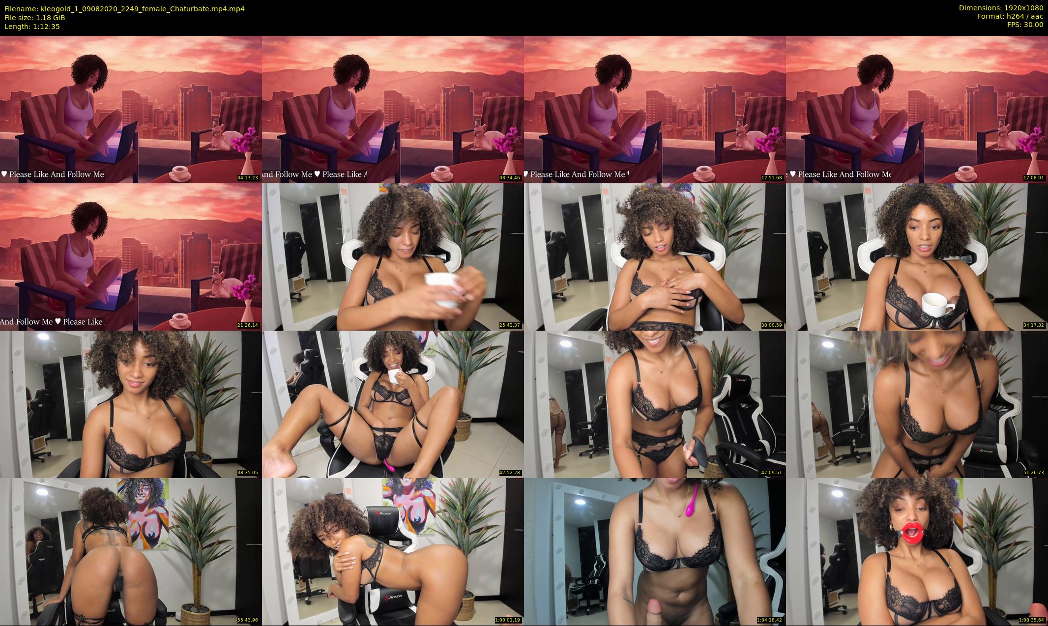 kleogold_1 — 73 minute Chaturbate female cam show recording, 1080p, Aug 9, 2020