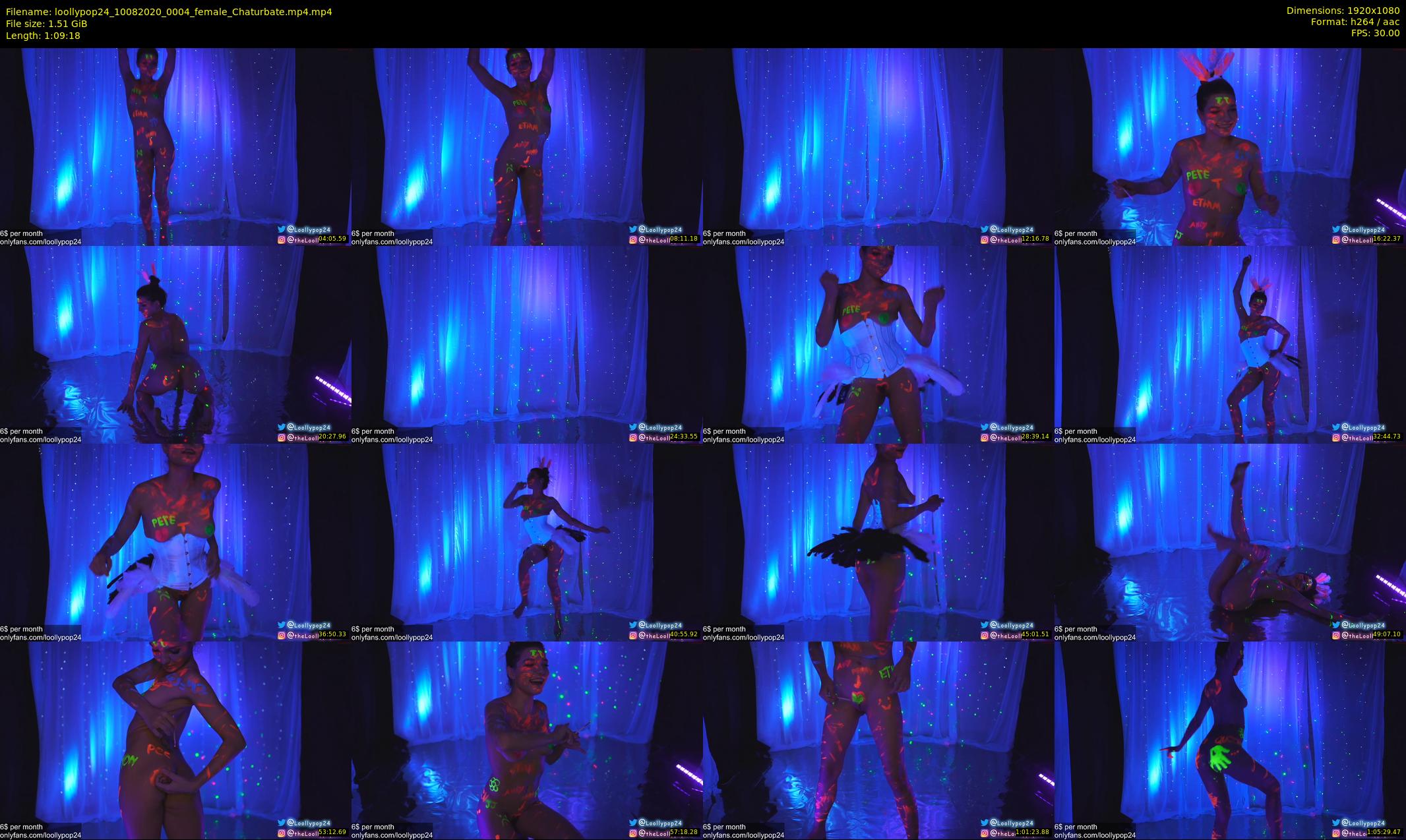 loollypop24 — 70 minute Chaturbate female cam show recording, 1080p, Aug 10, 2020