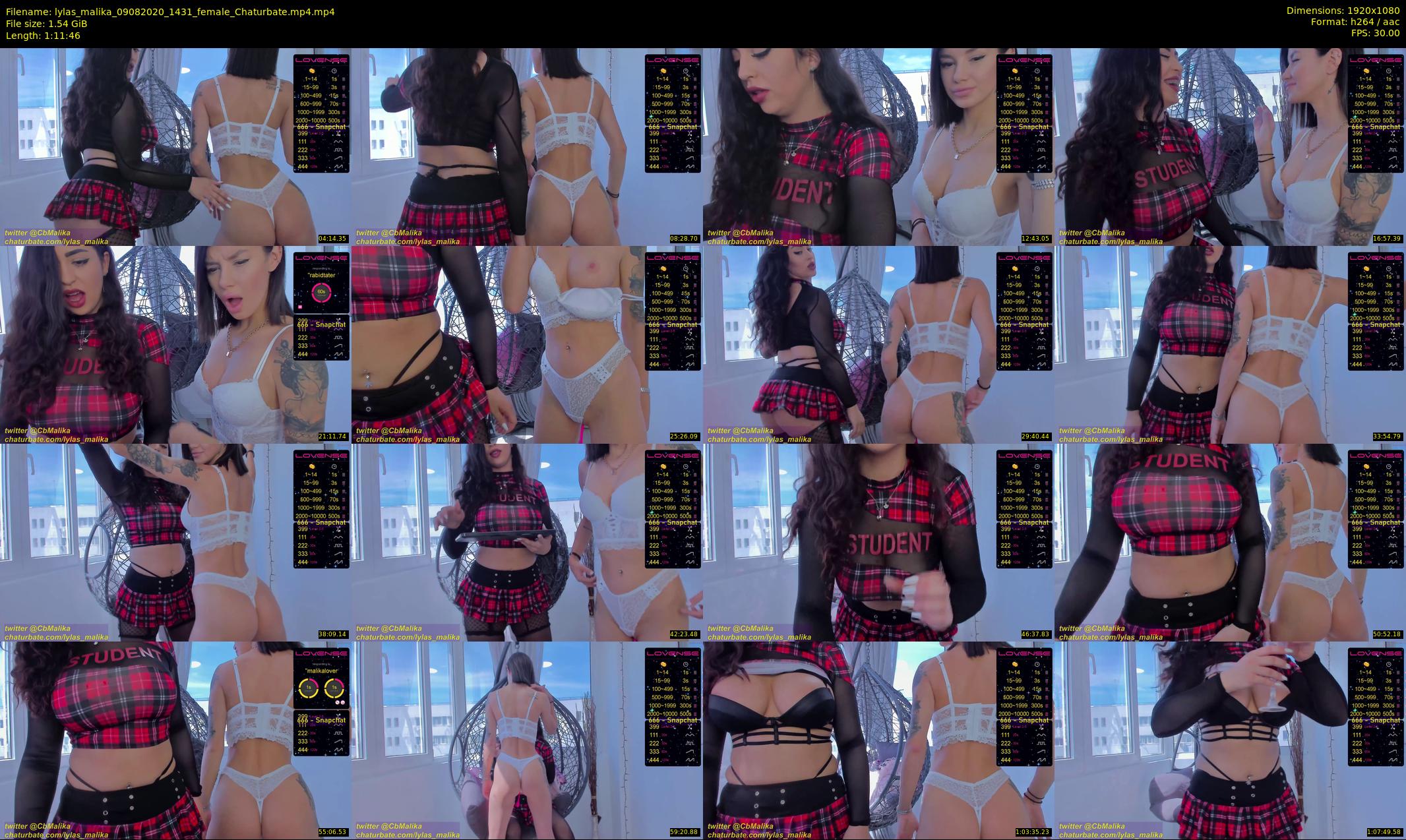 lylas_malika — 72 minute Chaturbate female cam show recording, 1080p, Aug 9, 2020