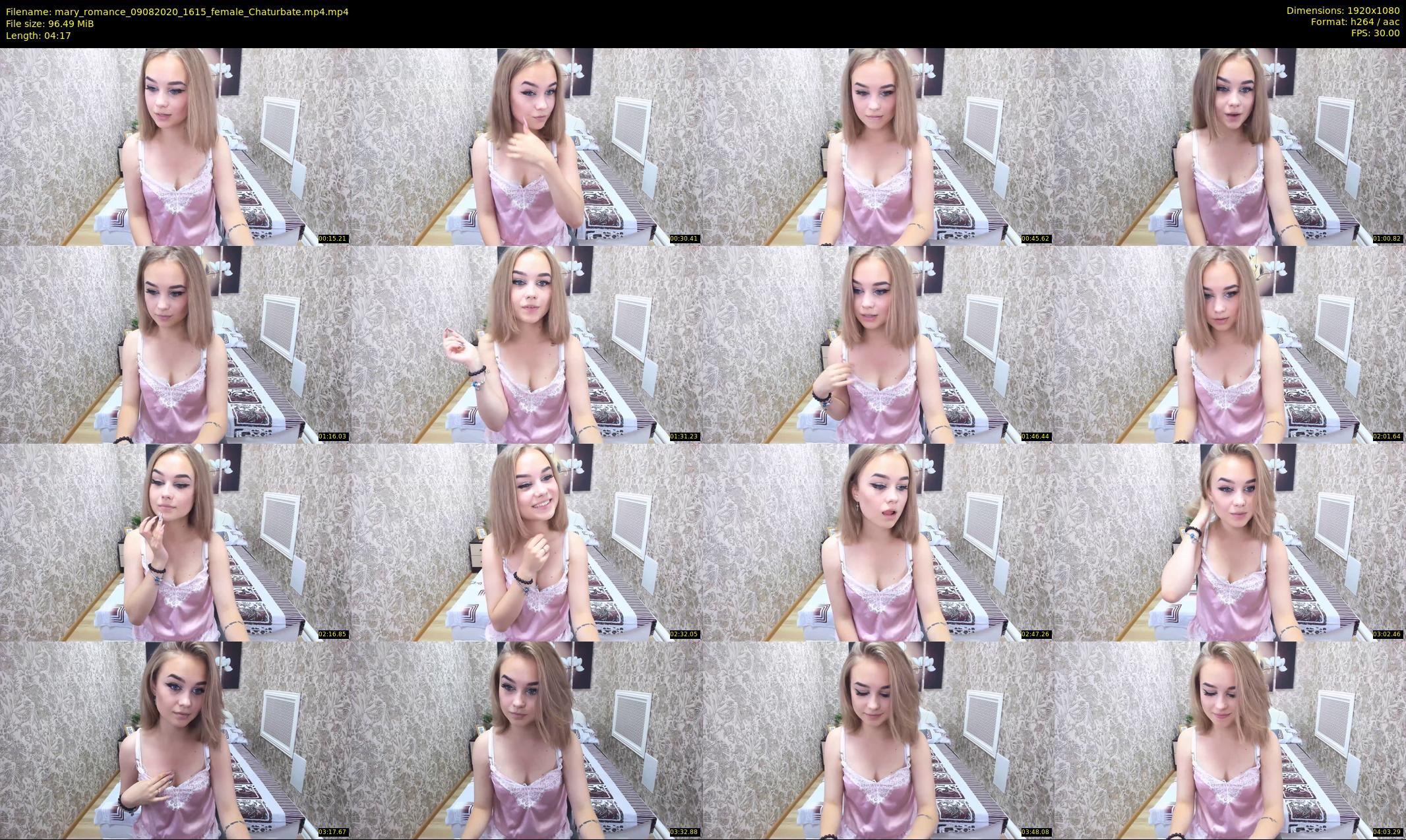 mary_romance — 5 minute Chaturbate female cam show recording, 1080p, Aug 9, 2020