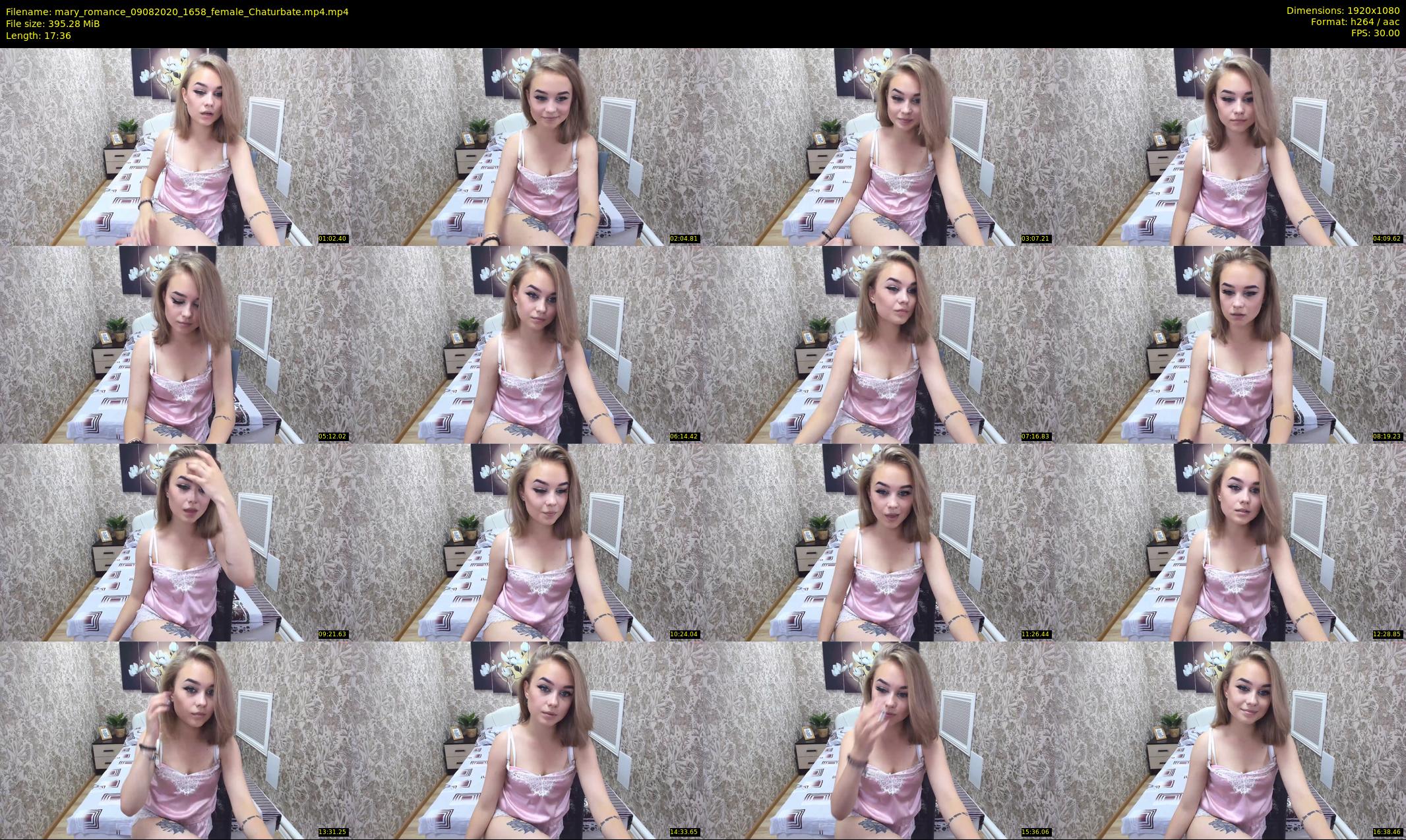 mary_romance — 18 minute Chaturbate female cam show recording, 1080p, Aug 9, 2020