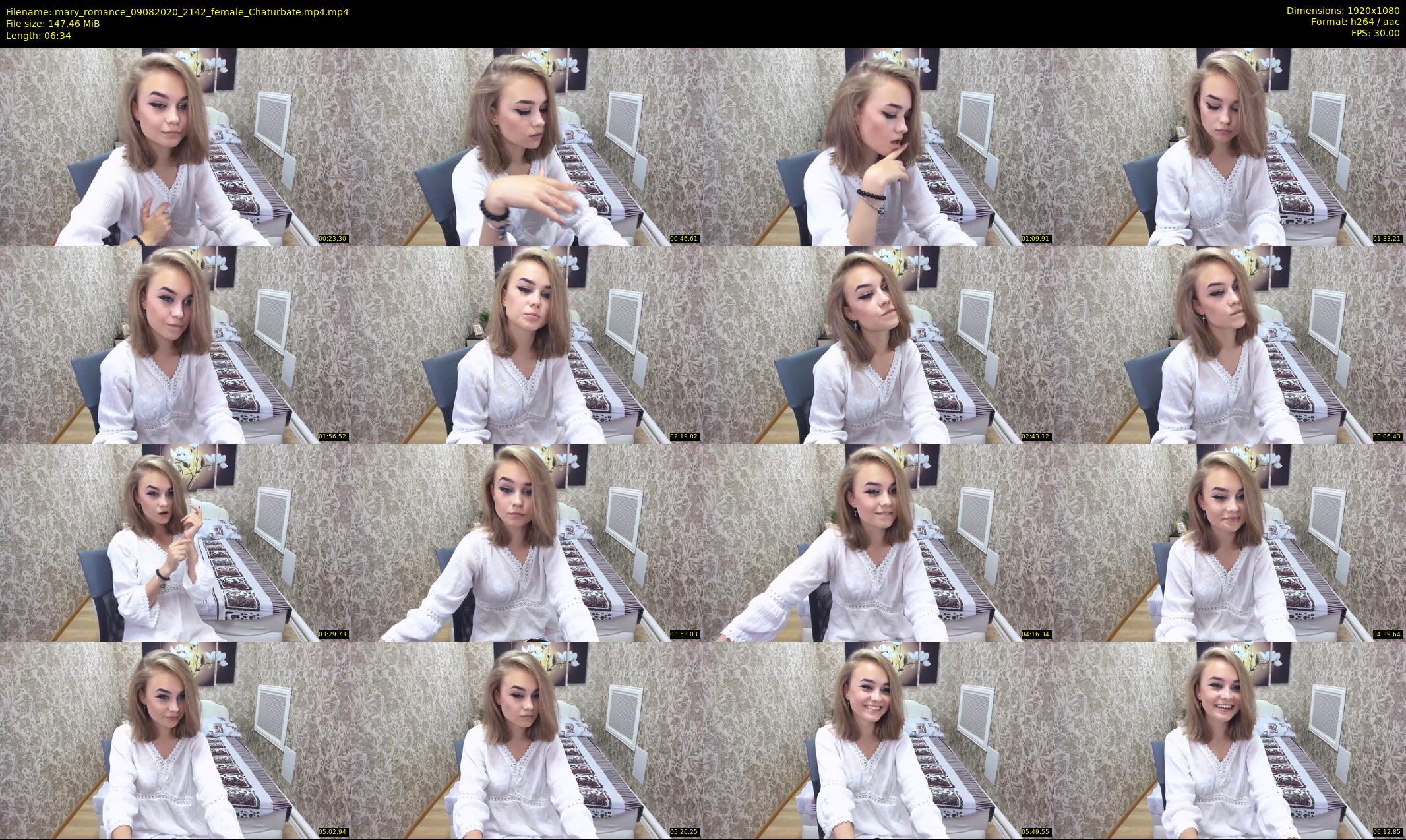 mary_romance — 7 minute Chaturbate female cam show recording, 1080p, Aug 9, 2020