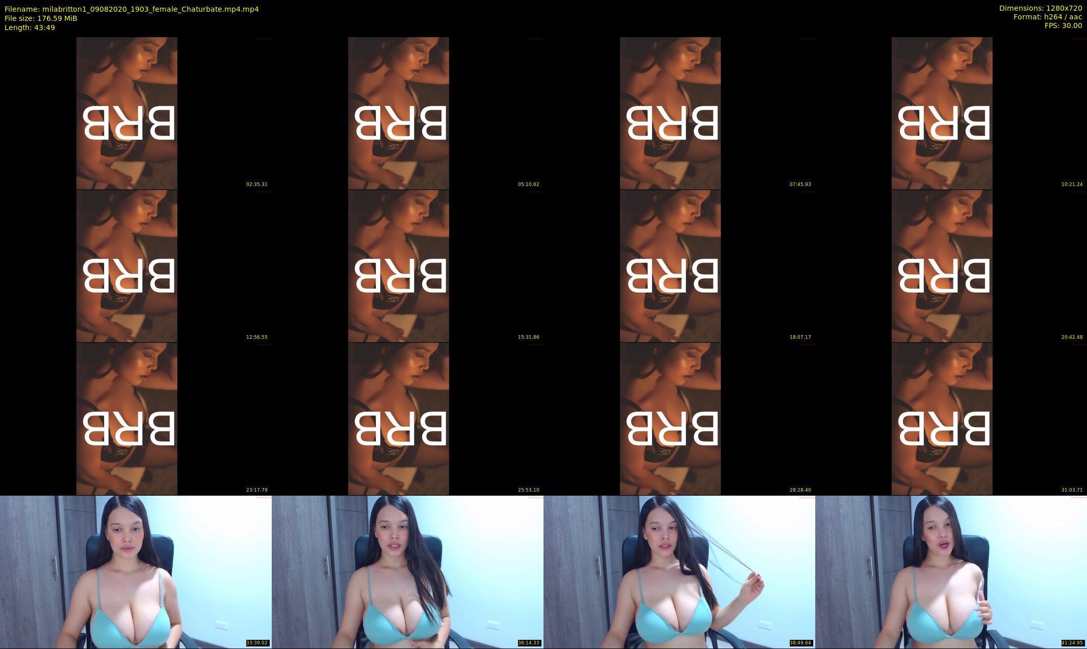 milabritton1 — 44 minute Chaturbate female cam show recording, 720p, Aug 9, 2020