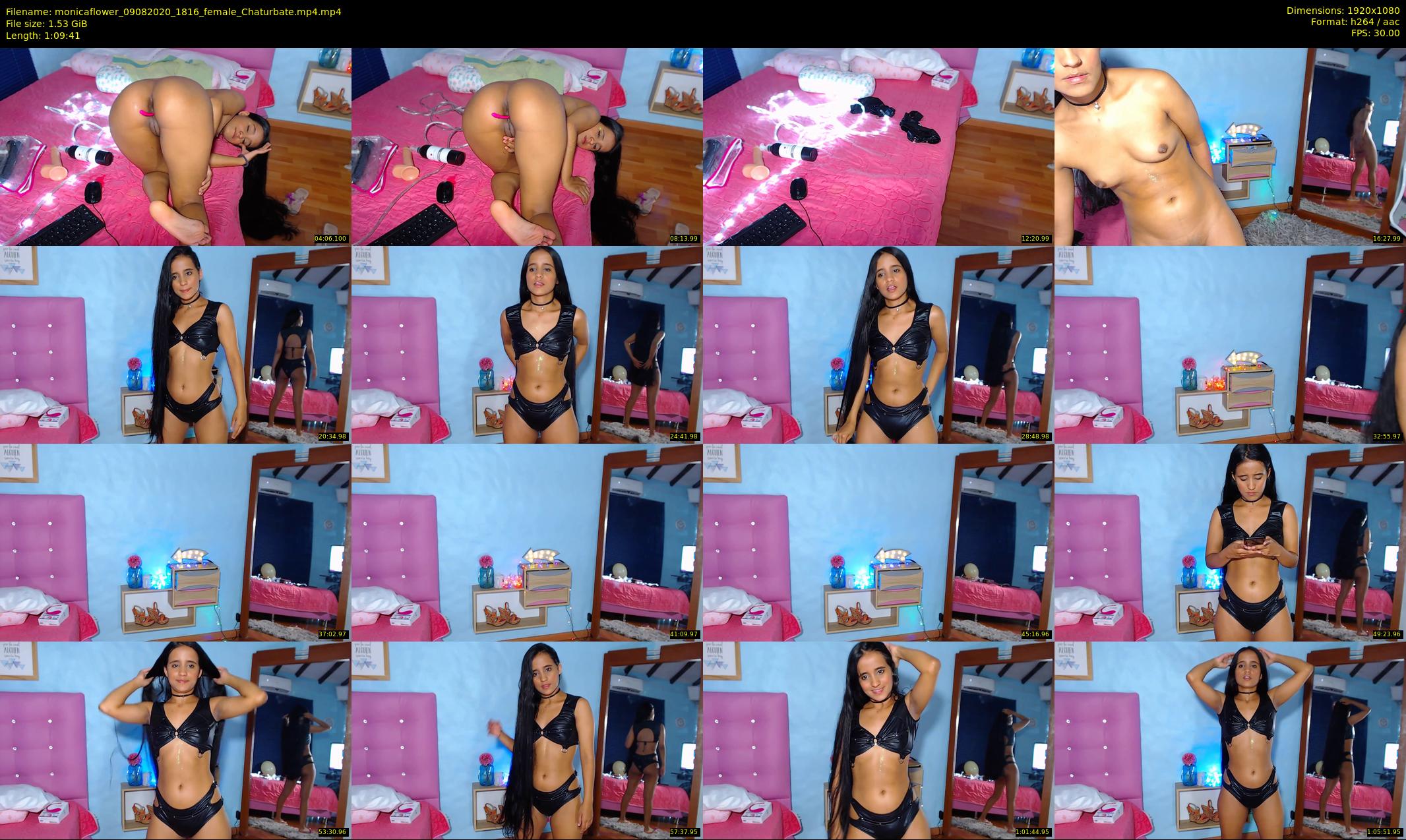 monicaflower — 70 minute Chaturbate female cam show recording, 1080p, Aug 9, 2020