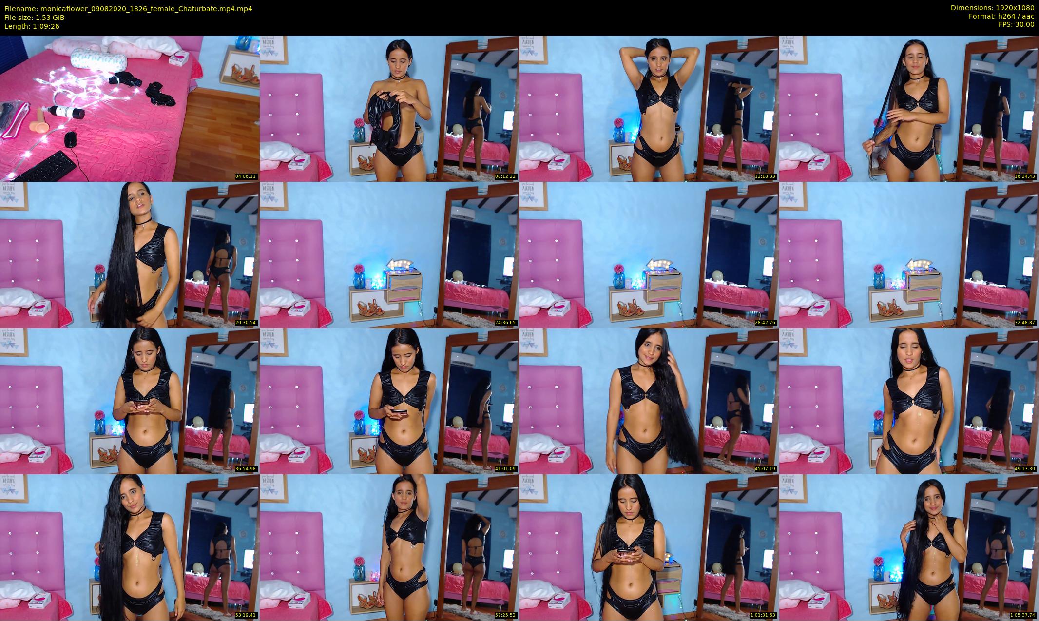 monicaflower — 70 minute Chaturbate female cam show recording, 1080p, Aug 9, 2020