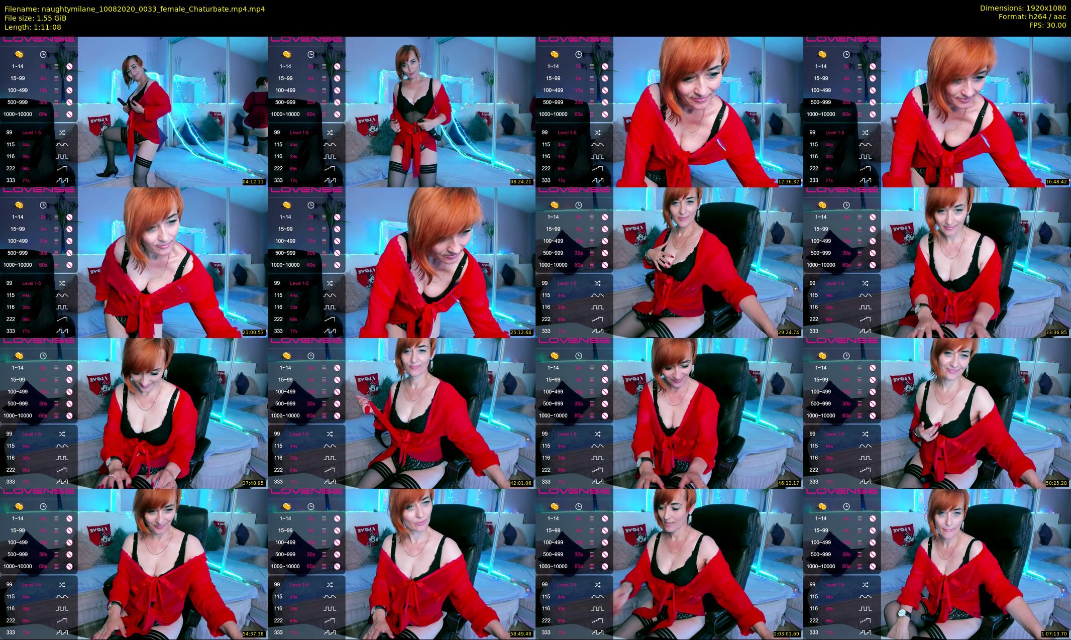 naughtymilane — 72 minute Chaturbate female cam show recording, 1080p, Aug 10, 2020