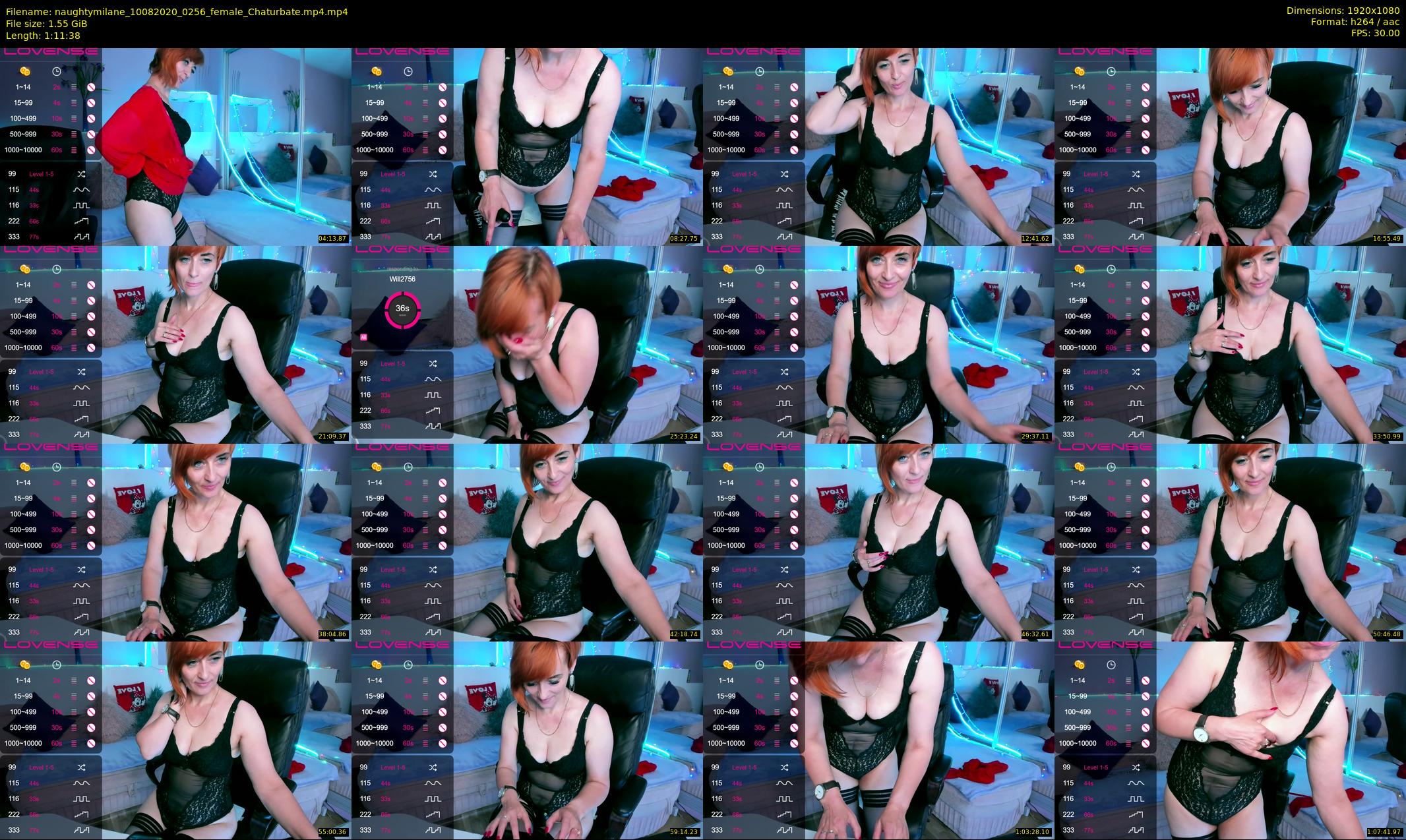 naughtymilane — 72 minute Chaturbate female cam show recording, 1080p, Aug 10, 2020