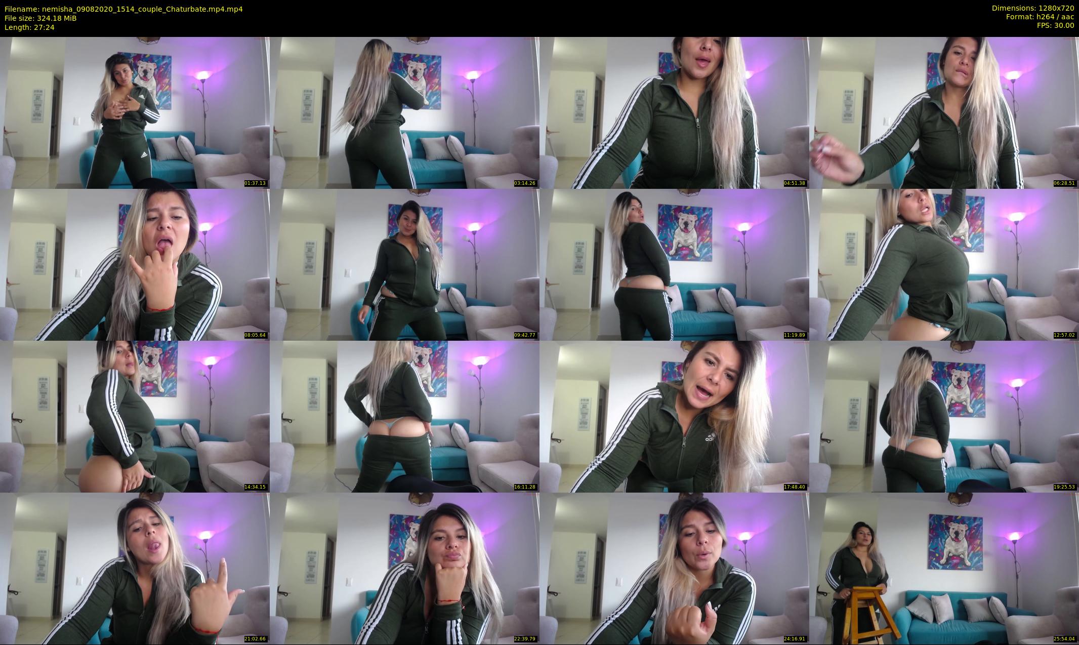 nemisha — 28 minute Chaturbate female cam show recording, 720p, Aug 9, 2020