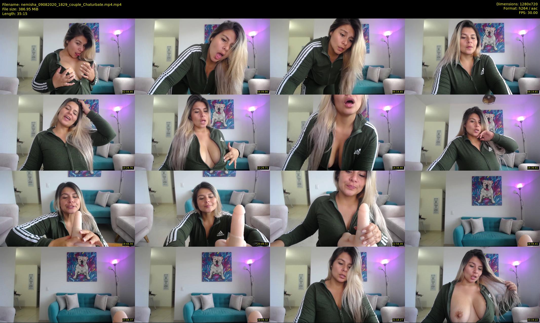 nemisha — 36 minute Chaturbate female cam show recording, 720p, Aug 9, 2020