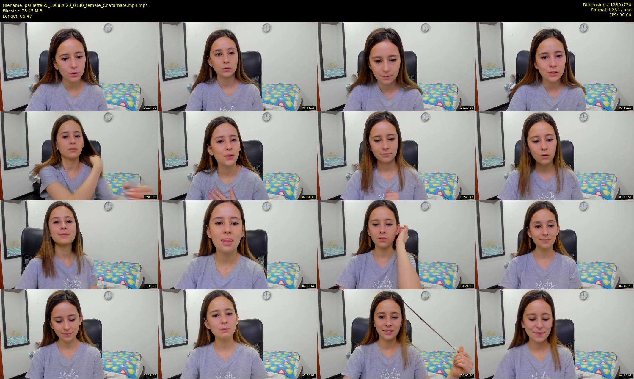 paulette65 — 7 minute Chaturbate female cam show recording, 720p, Aug 10, 2020