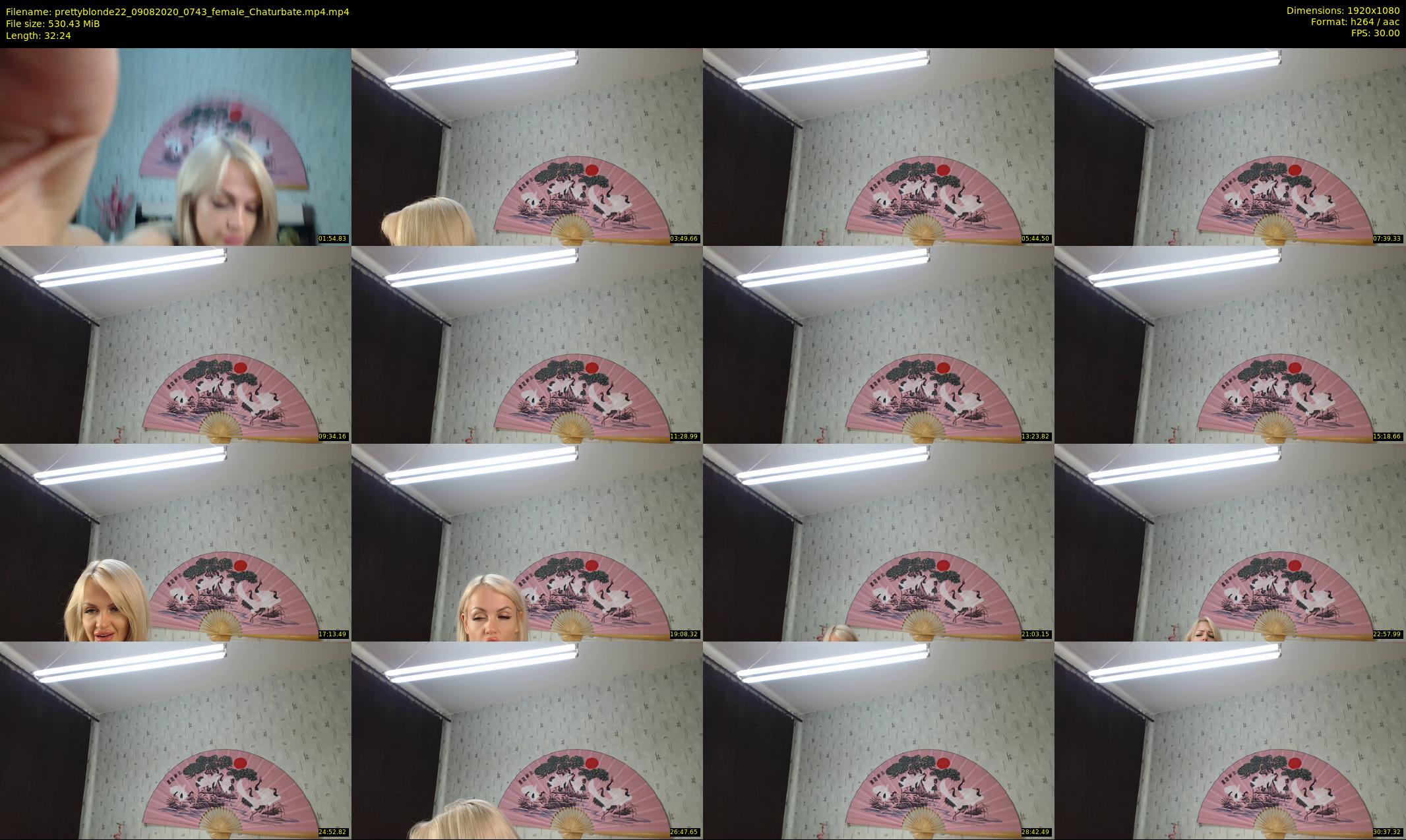 prettyblonde22 — 33 minute Chaturbate female cam show recording, 1080p, Aug 9, 2020