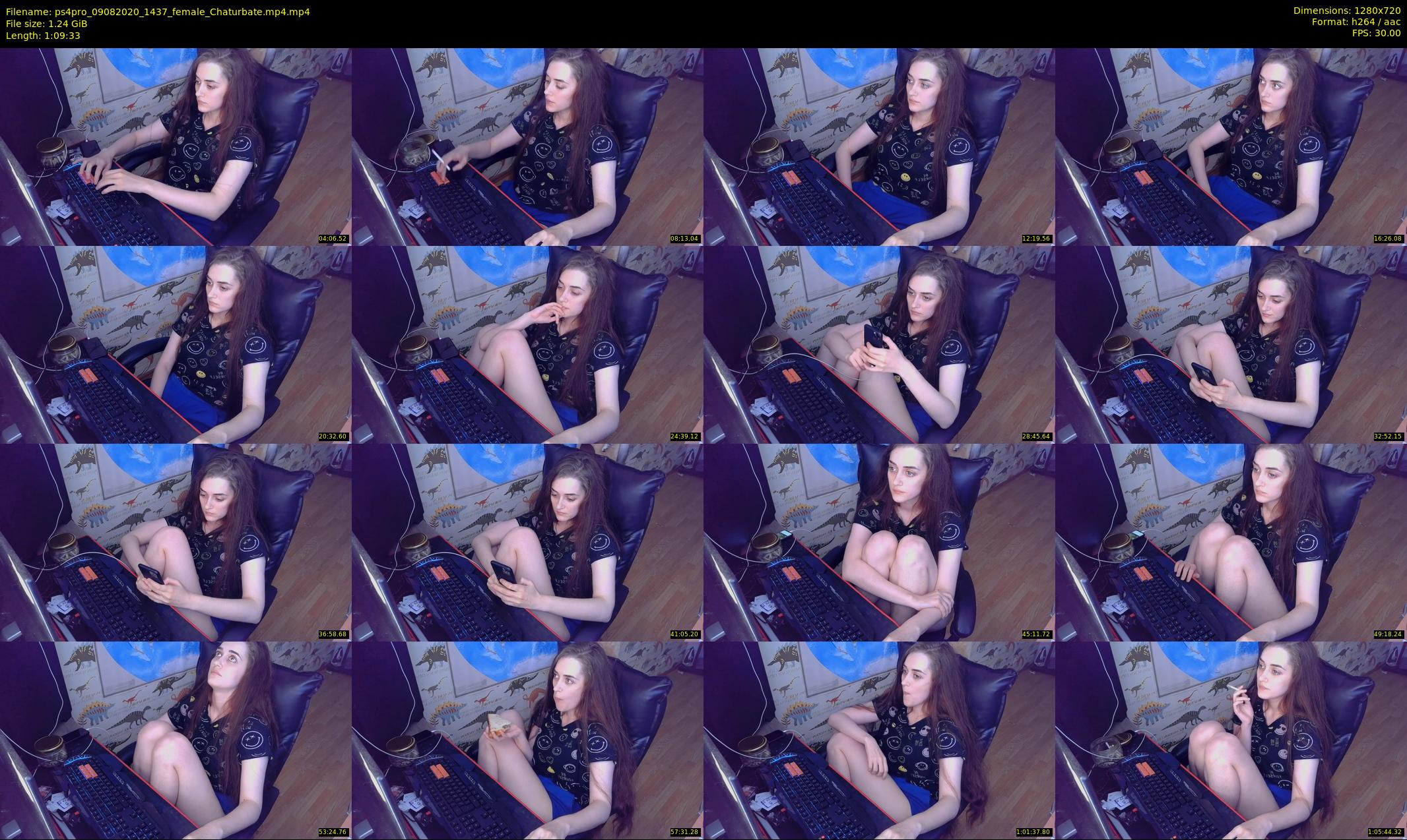 ps4pro — 70 minute Chaturbate female cam show recording, 720p, Aug 9, 2020