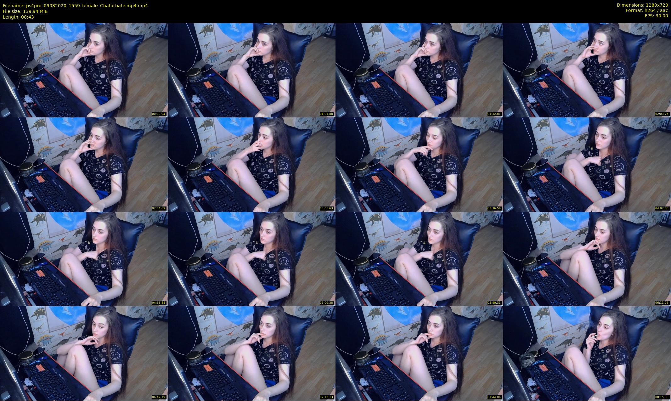 ps4pro — 9 minute Chaturbate female cam show recording, 720p, Aug 9, 2020
