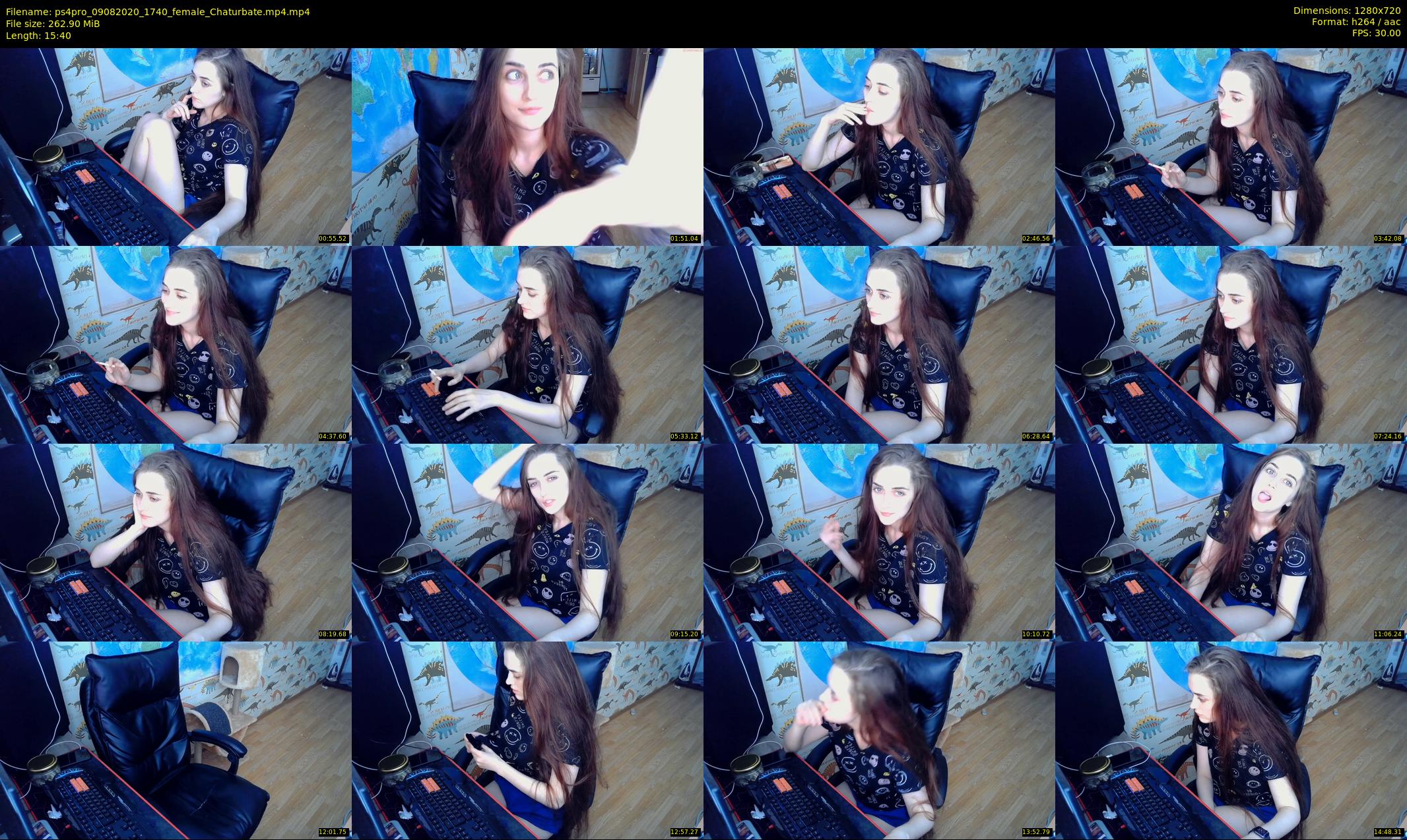 ps4pro — 16 minute Chaturbate female cam show recording, 720p, Aug 9, 2020