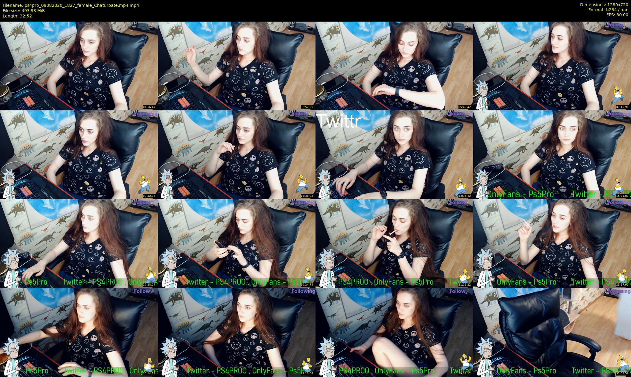 ps4pro — 33 minute Chaturbate female cam show recording, 720p, Aug 9, 2020