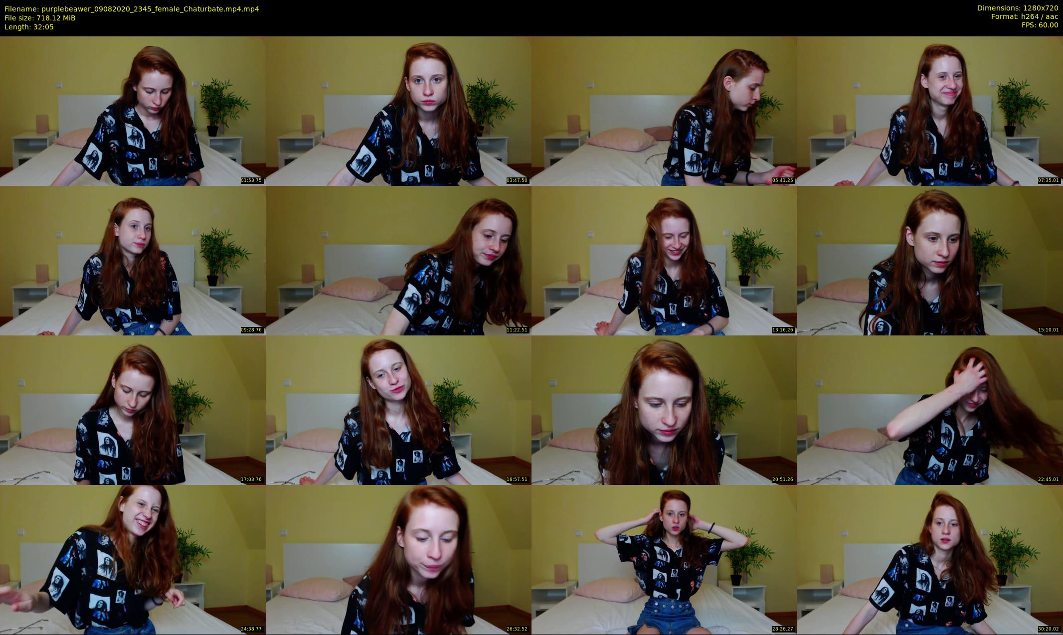 purplebeawer — 33 minute Chaturbate female cam show recording, 720p, Aug 9, 2020