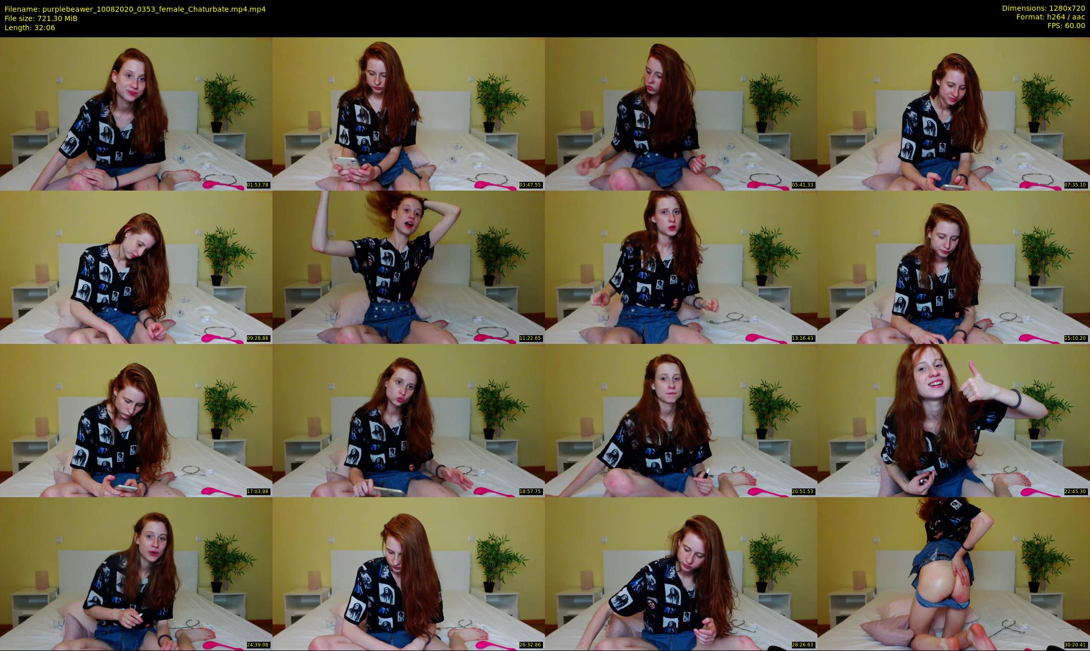 purplebeawer — 33 minute Chaturbate female cam show recording, 720p, Aug 10, 2020