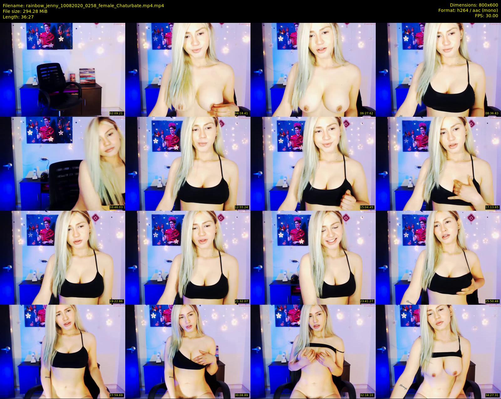 rainbow_jenny — 37 minute Chaturbate female cam show recording, 480p, Aug 10, 2020