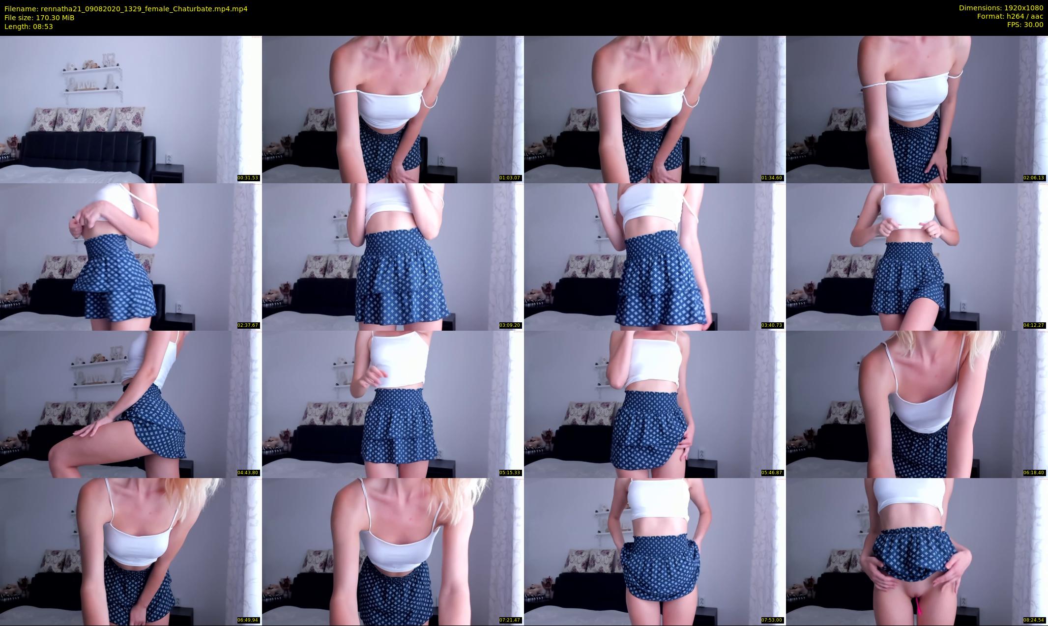 rennatha21 — 9 minute Chaturbate female cam show recording, 1080p, Aug 9, 2020