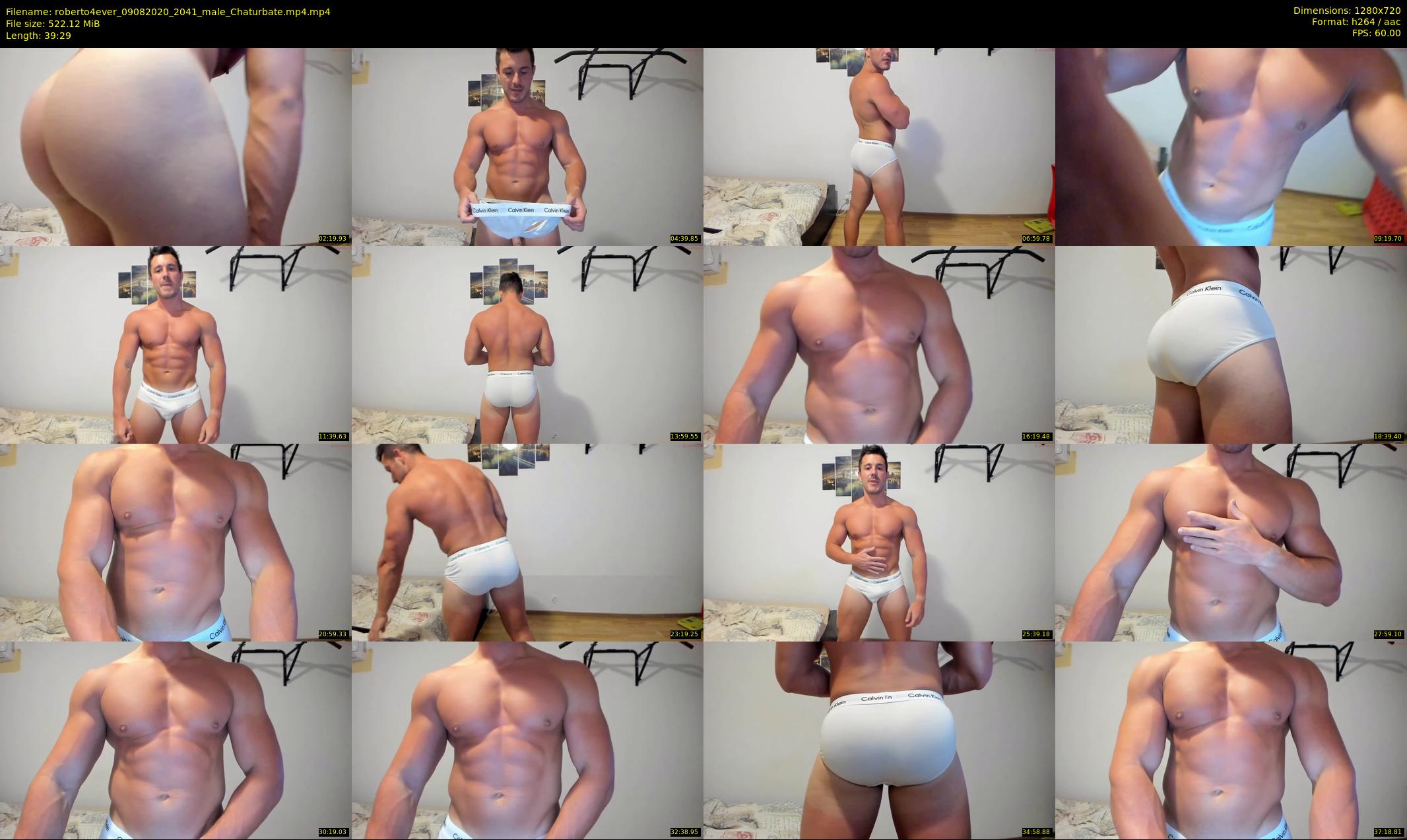 roberto4ever — 40 minute Chaturbate male cam show recording, 720p, Aug 9, 2020