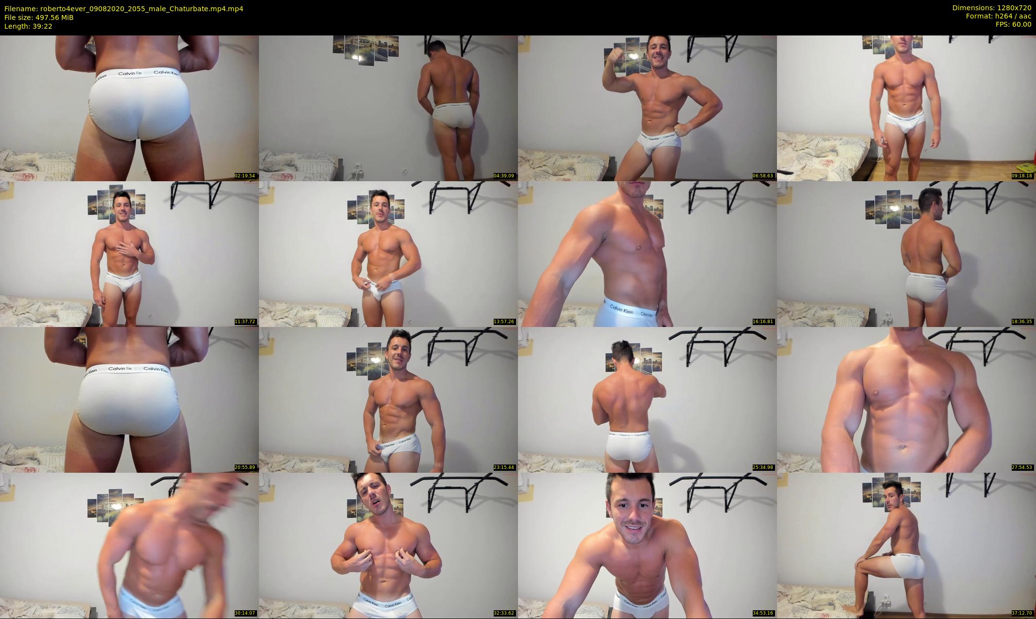 roberto4ever — 40 minute Chaturbate male cam show recording, 720p, Aug 9, 2020